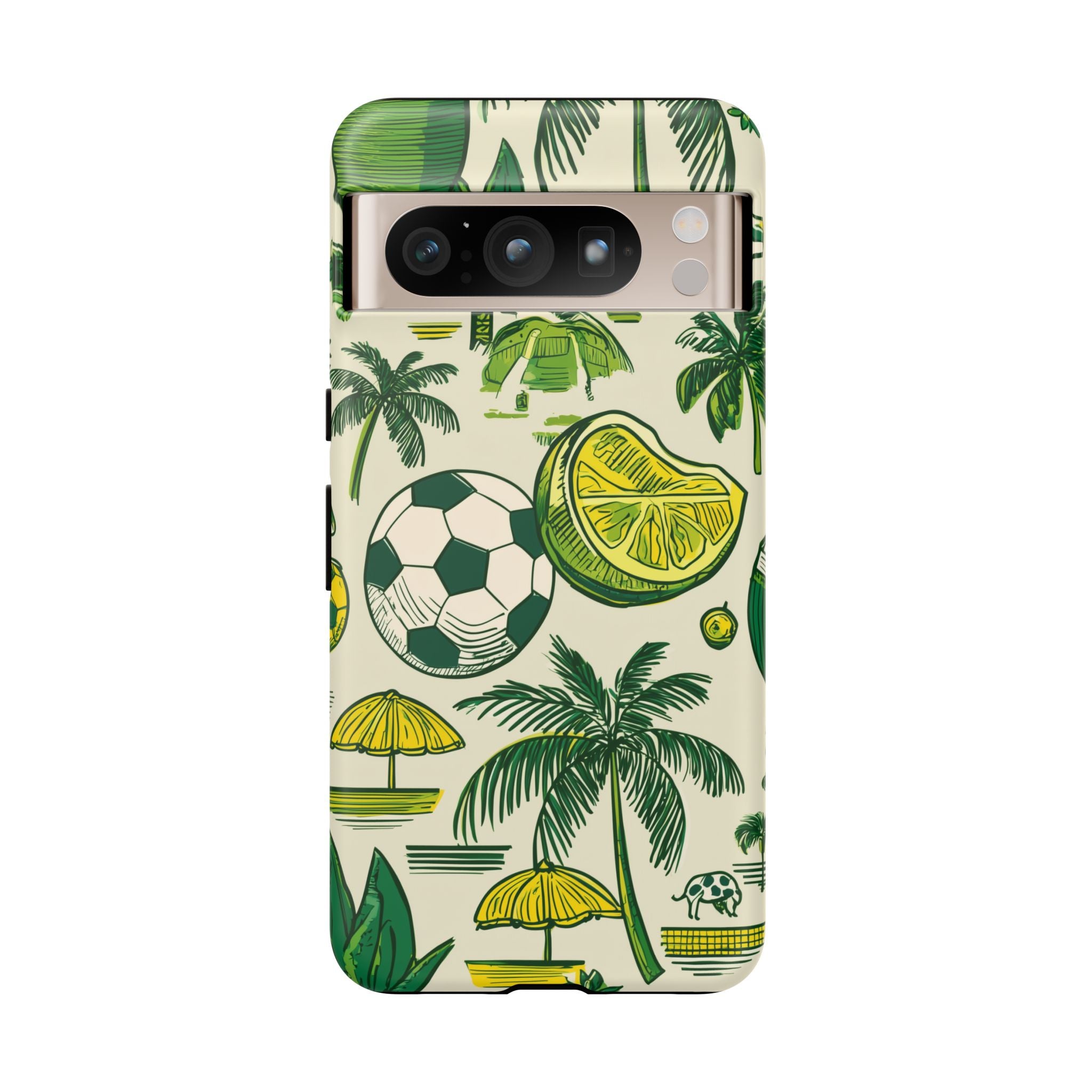 Summer Tough Cases: Sporty Tropical Phone Case, Fun Beach Vibe Phone Accessory, Summer Travel Gift, Colorful Phone Cover, Casual Style Tech