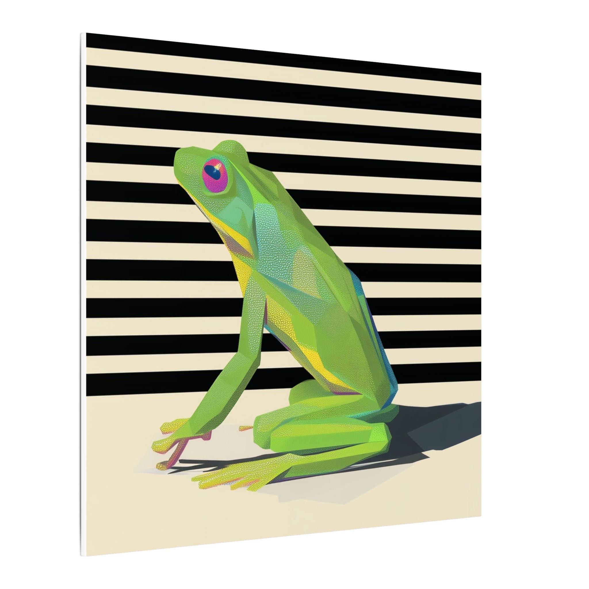Emerald Amphibian Elegance: Stylized Graphic Design, Modern Frog Illustration   |    Custom Orders Available