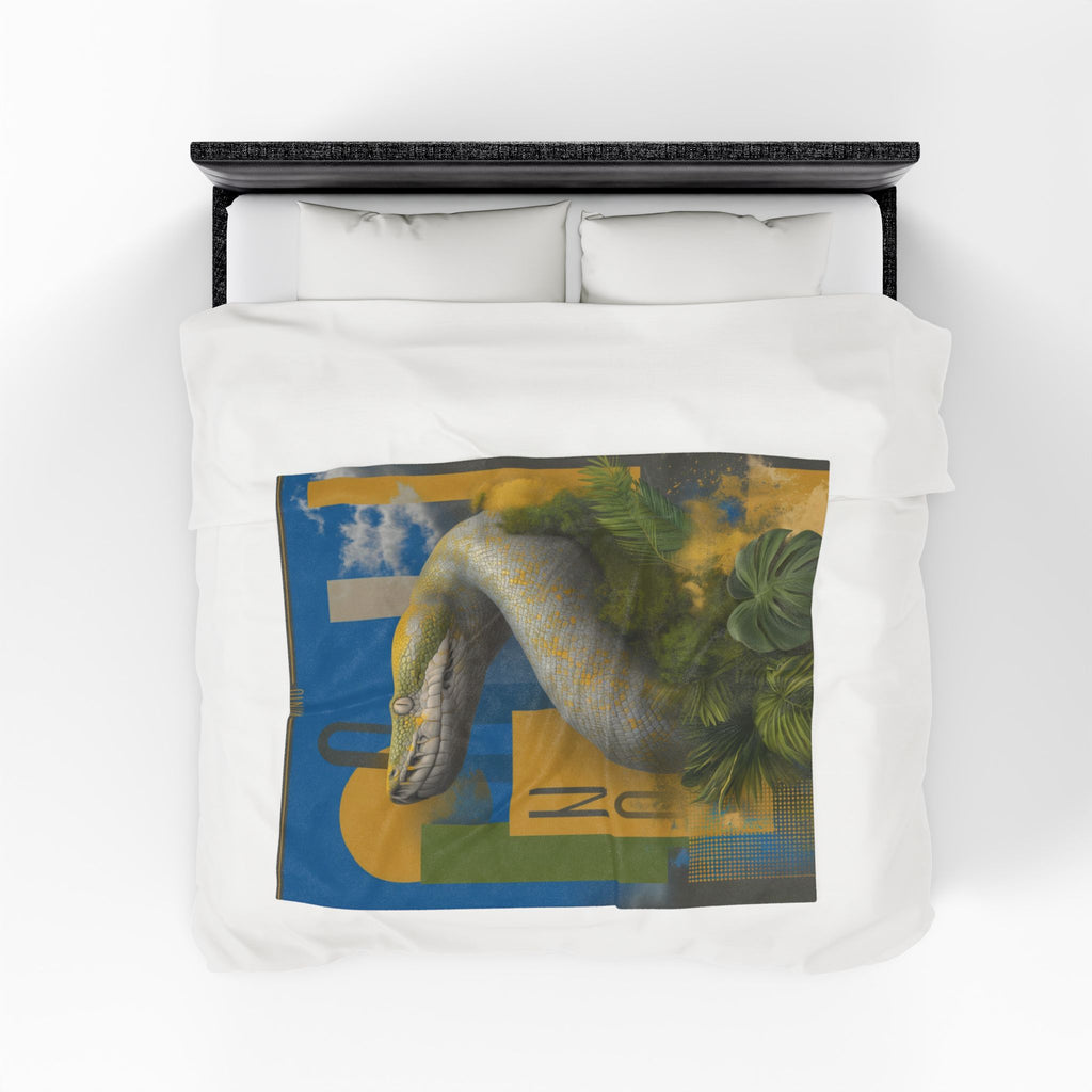 Serpentine Geometry: Digital Tropical Wildlife Art, Geometric Nature Illustration   |    Custom Orders Available