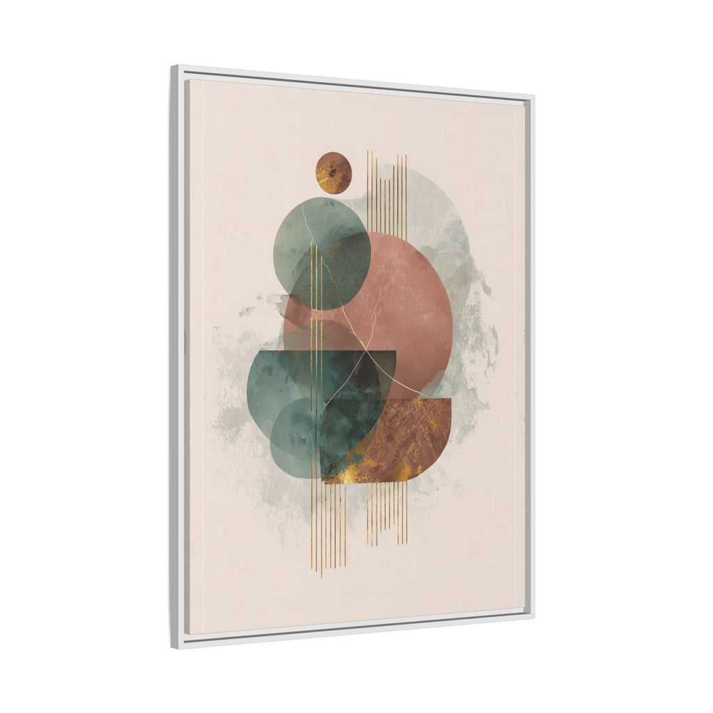 Translucent Geometries: Abstract Circles, Mid-Century Minimalism, Watercolor Layers   |   Custom Orders Accepted