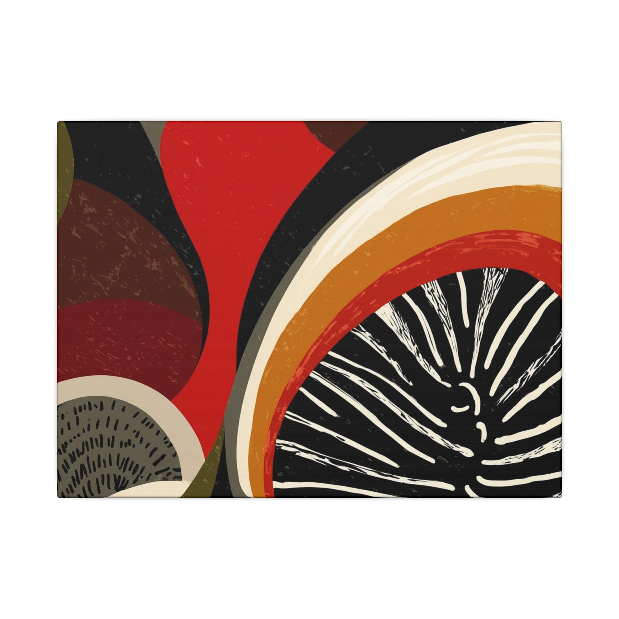 Harmonic Convergence: Organic Geometry, Mid-Century Modern Abstract, Earthy Palette Composition   |   Custom Orders Accepted