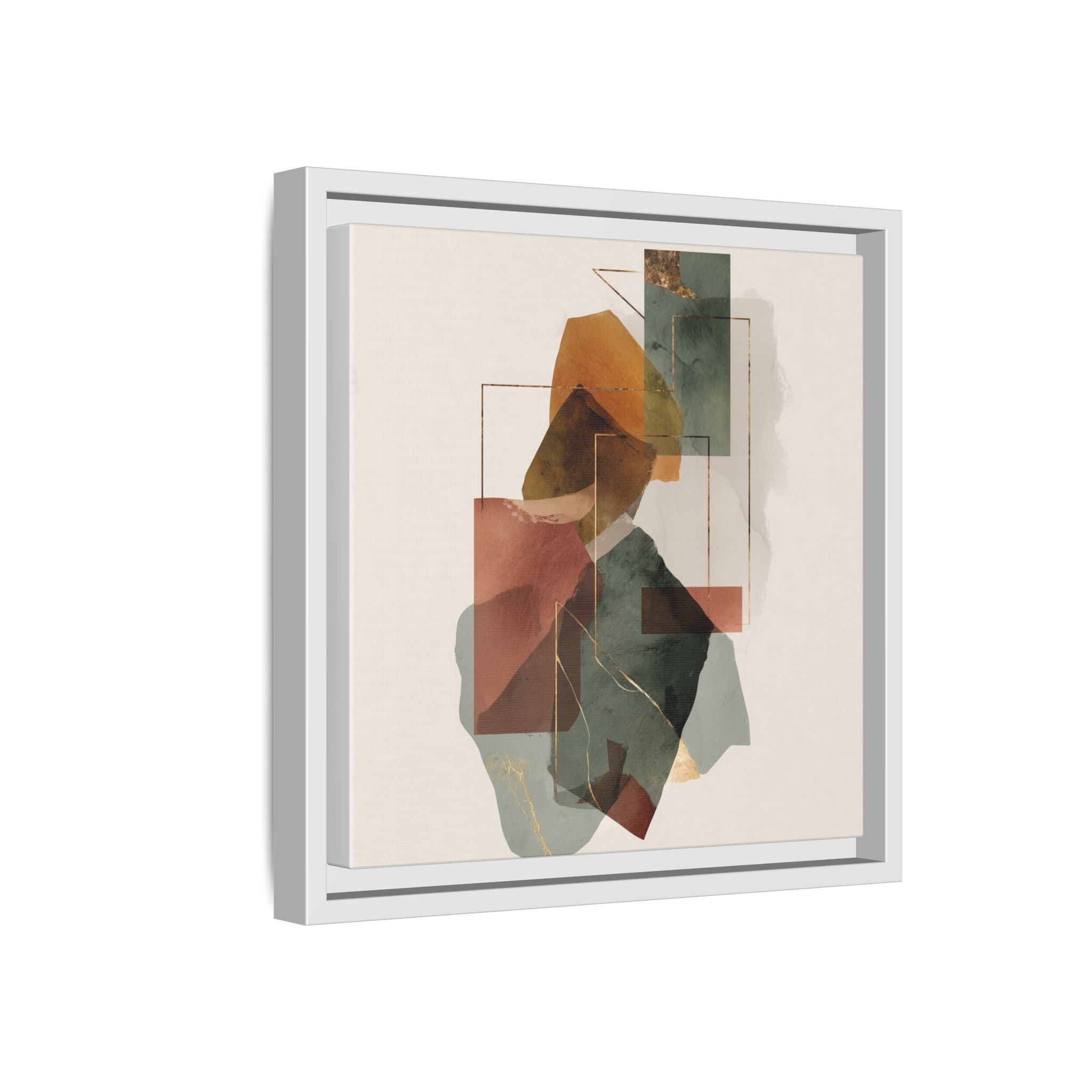 Harmonic Geometries: Architectural Abstraction, Earthy Palette, Minimalist Composition   |   Custom Orders Accepted