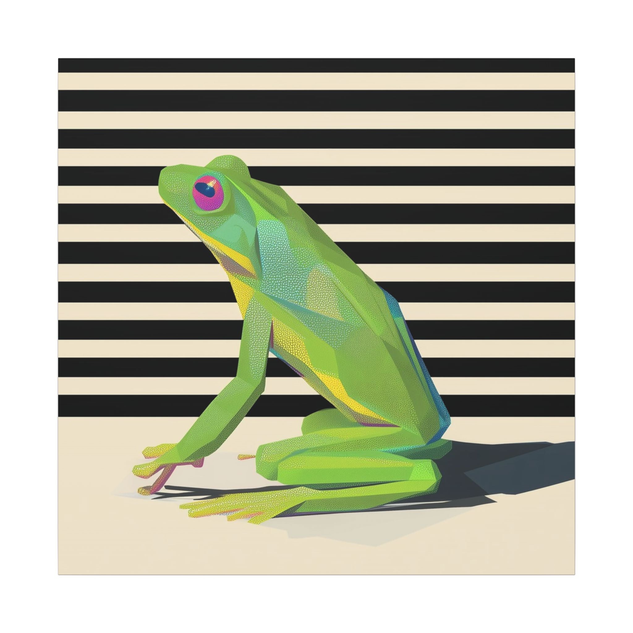 Emerald Amphibian Elegance: Stylized Graphic Design, Modern Frog Illustration   |    Custom Orders Available