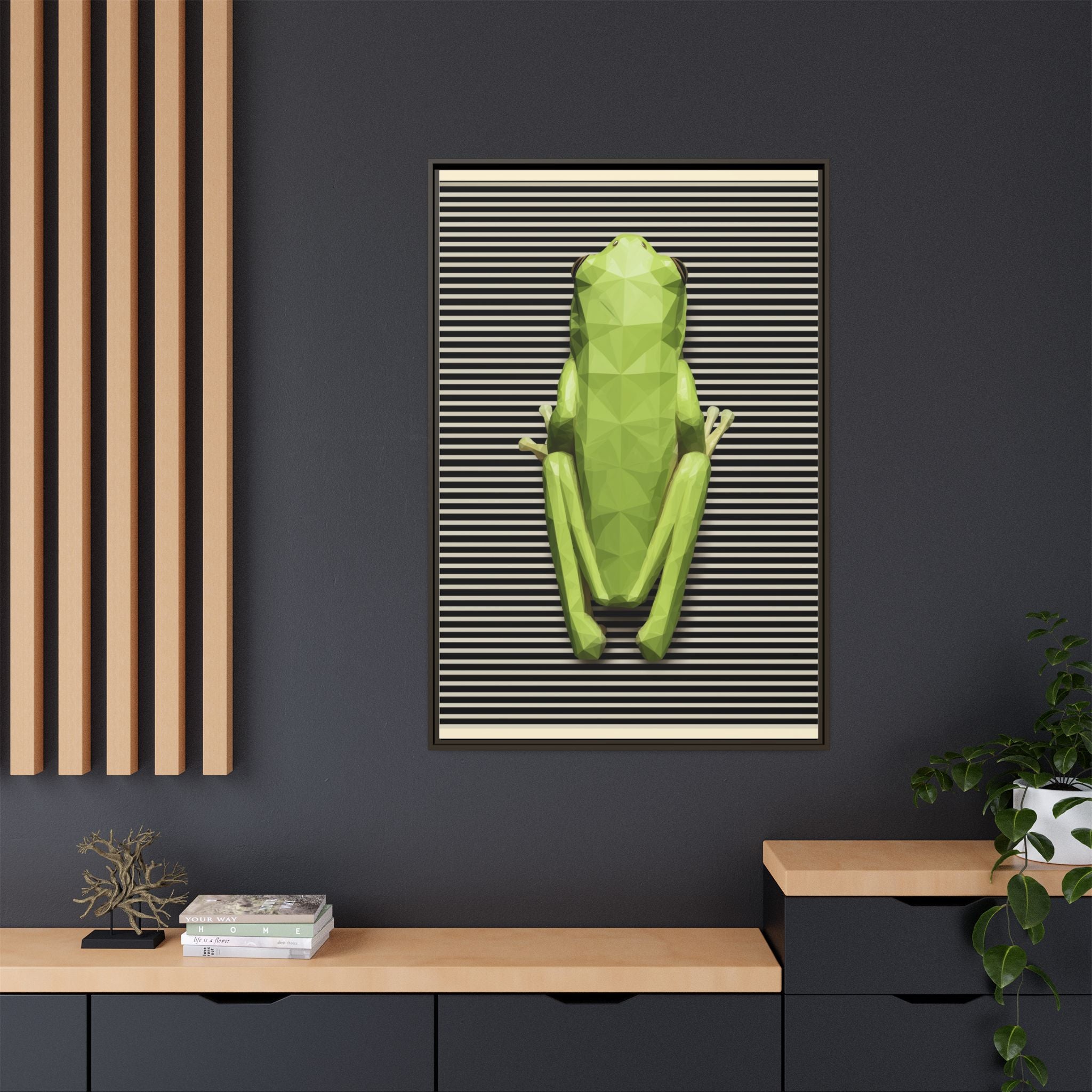 Geometric Amphibian: Low-Poly Frog Design, Digital Art Minimalism   |  Personalized & Custom Orders Available
