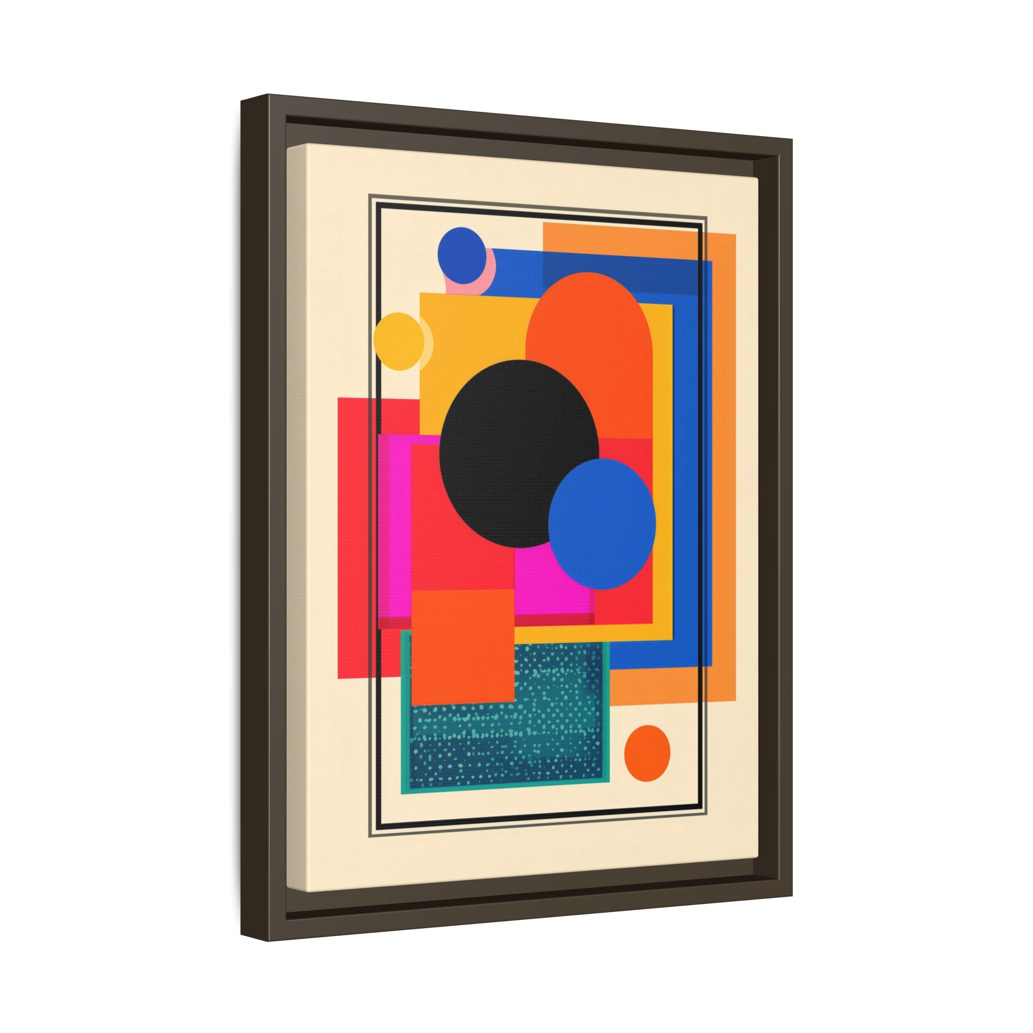 Geometric Harmony: Abstract Color Blocks, Mid-Century Modern Design, Minimalist Art Composition   |   Custom Orders Accepted
