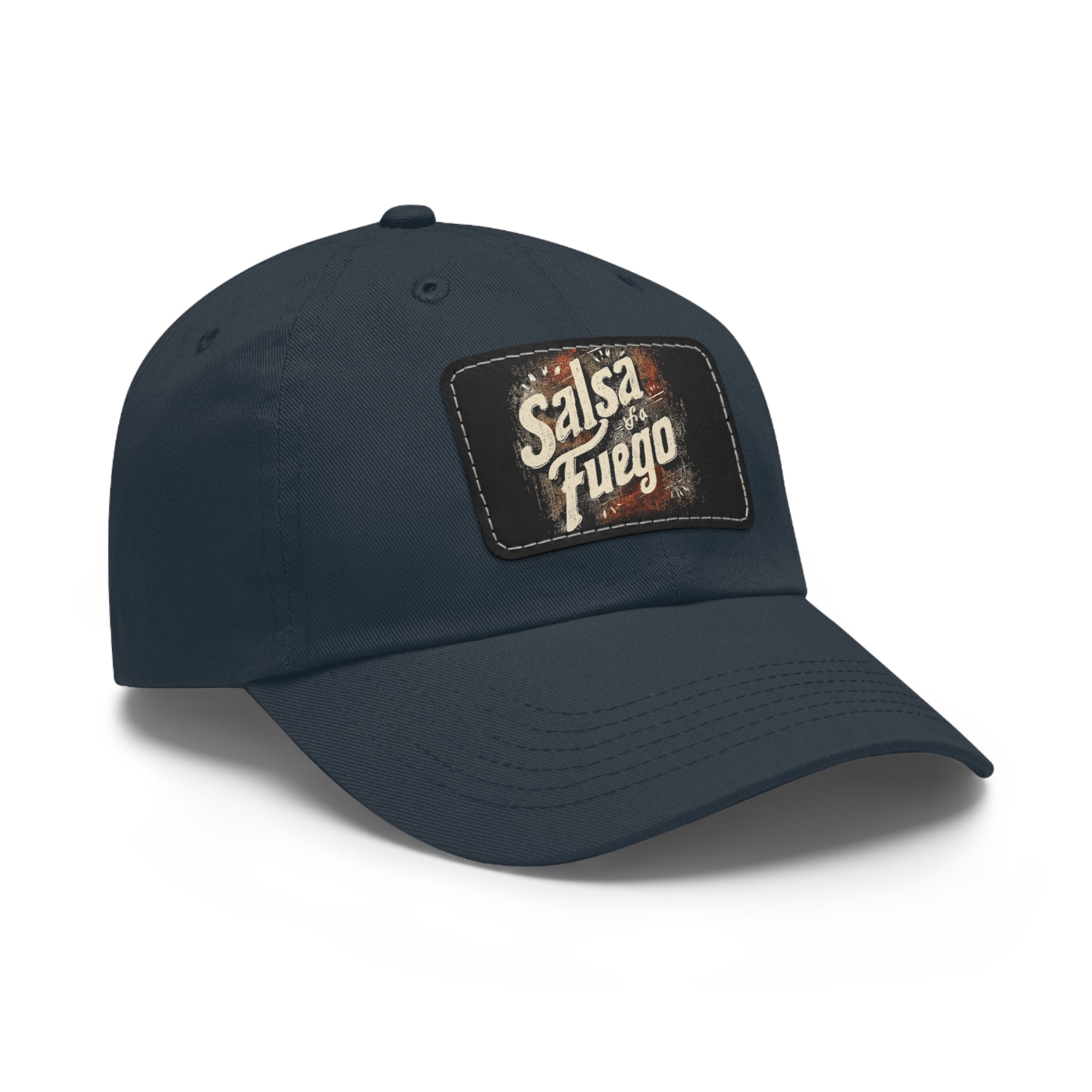 Salsa Fuego Dad Hat with Leather Patch (Rectangle)