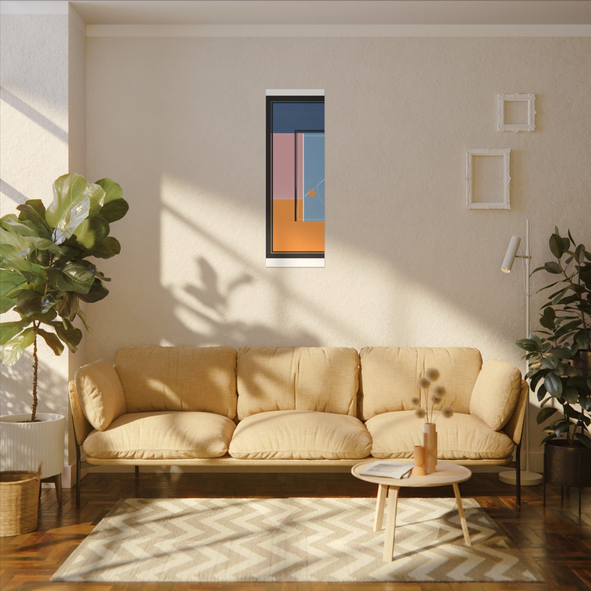 Geometric Harmony: Abstract Minimalist Composition, Modernist Color Fields, Constructivist Design Principles   |   Custom Orders Accepted