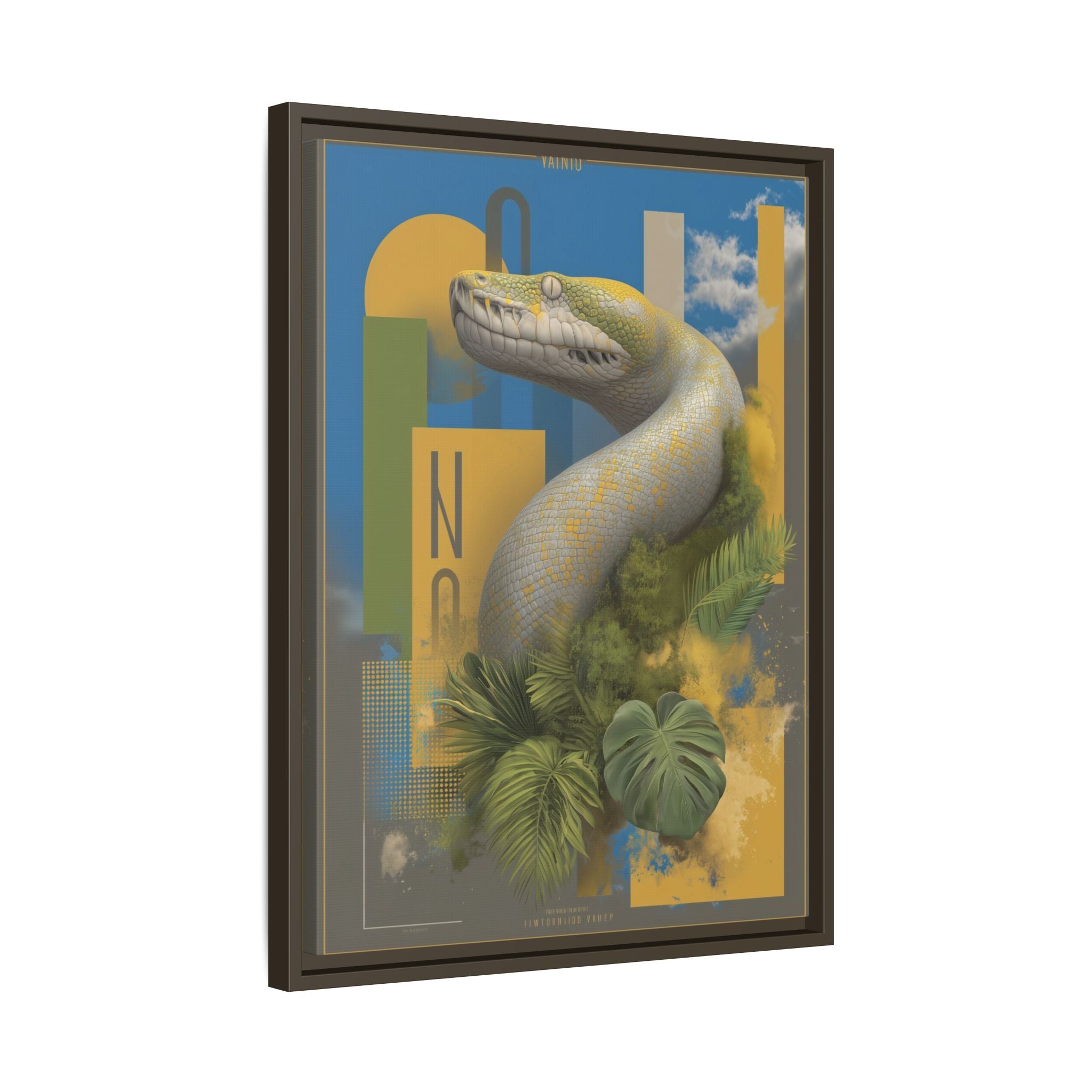Serpent's Geometry: Tropical Realism, Digital Wildlife Composition   |    Custom Orders Available