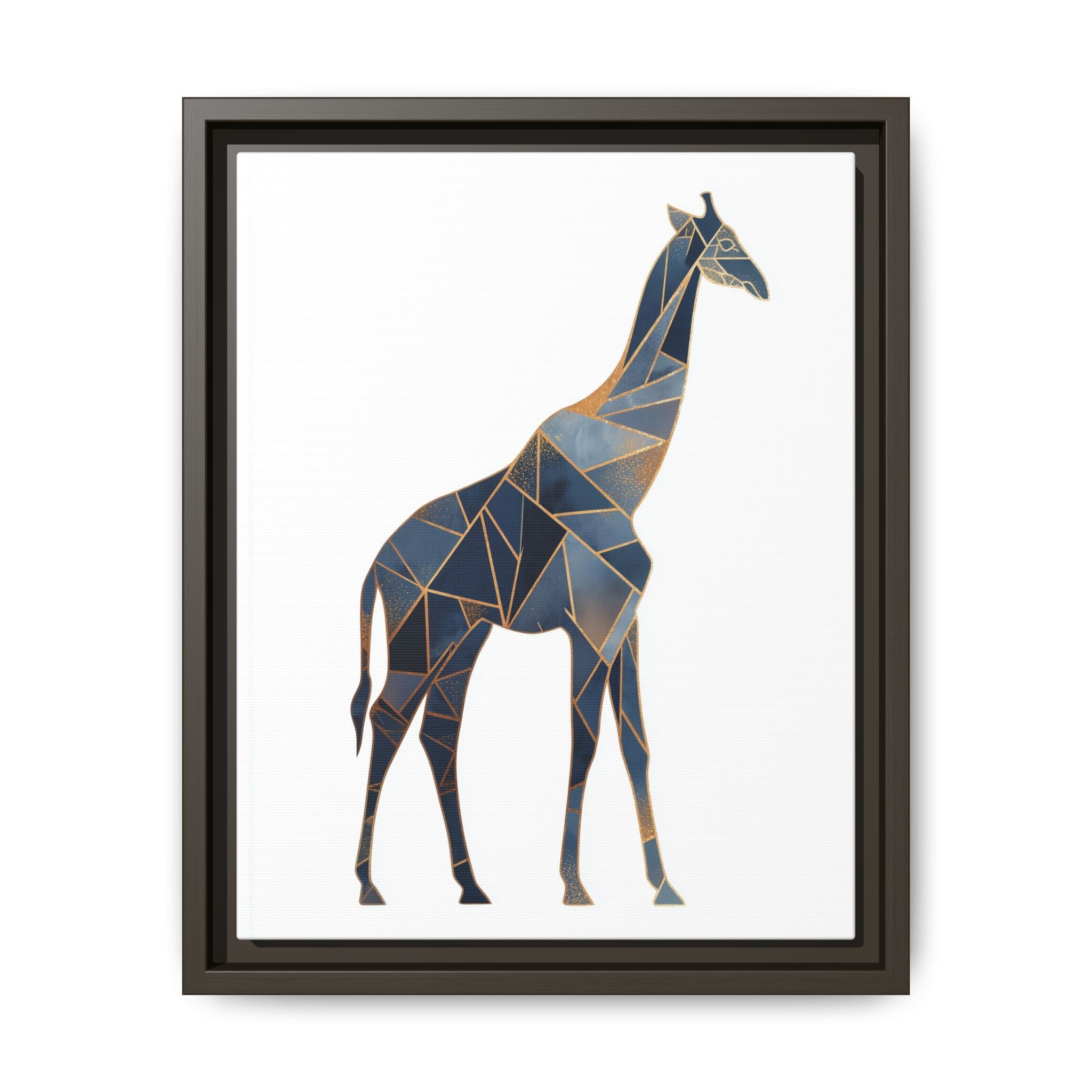 Geometric Giraffe Framed Print : Polygonal Wildlife Art, Modern Mosaic Design   |  Personalized & Custom Orders Available
