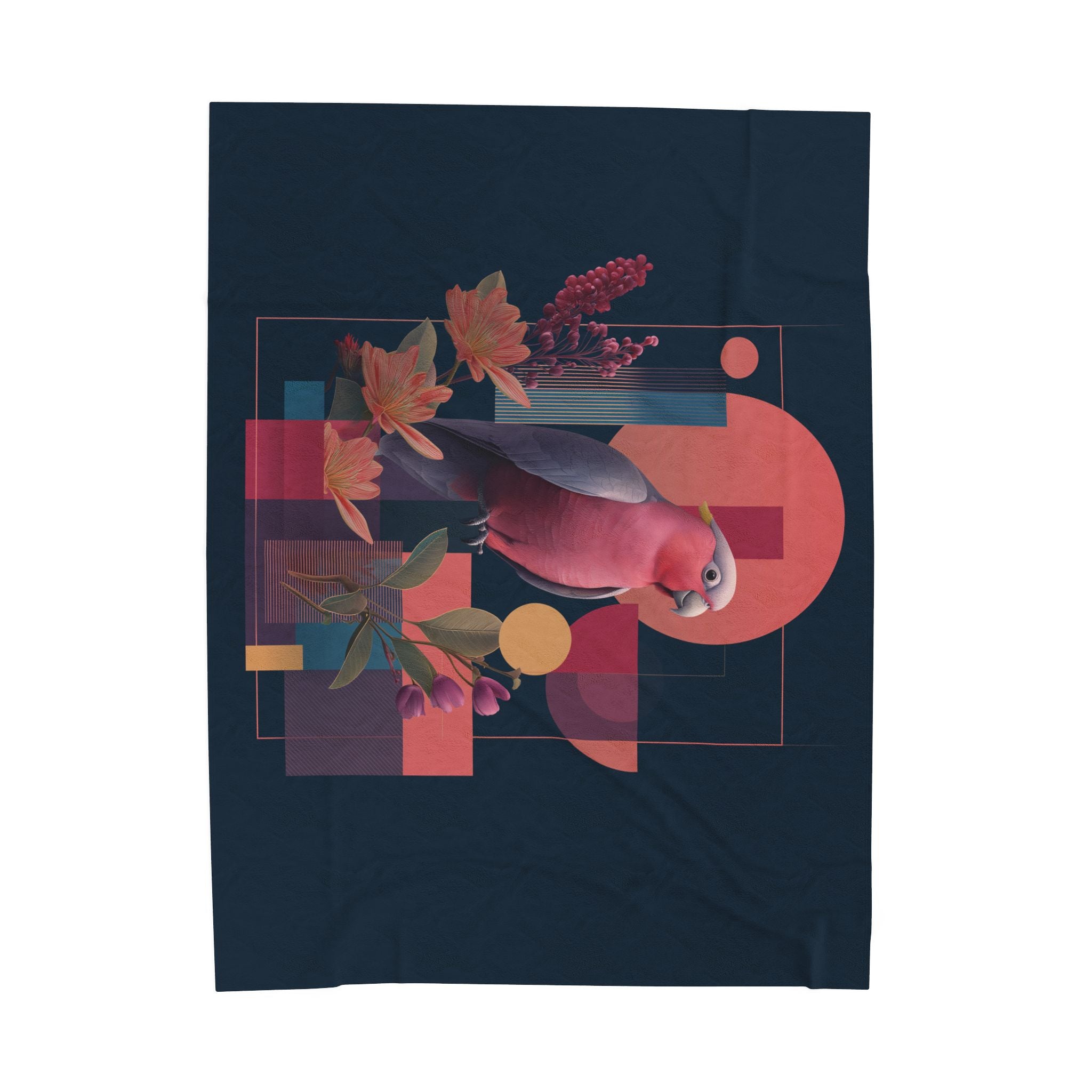 Geometric Parrot Prisma: Digital Wildlife Illustration, Contemporary Graphic Art Design   |    Custom Orders Available