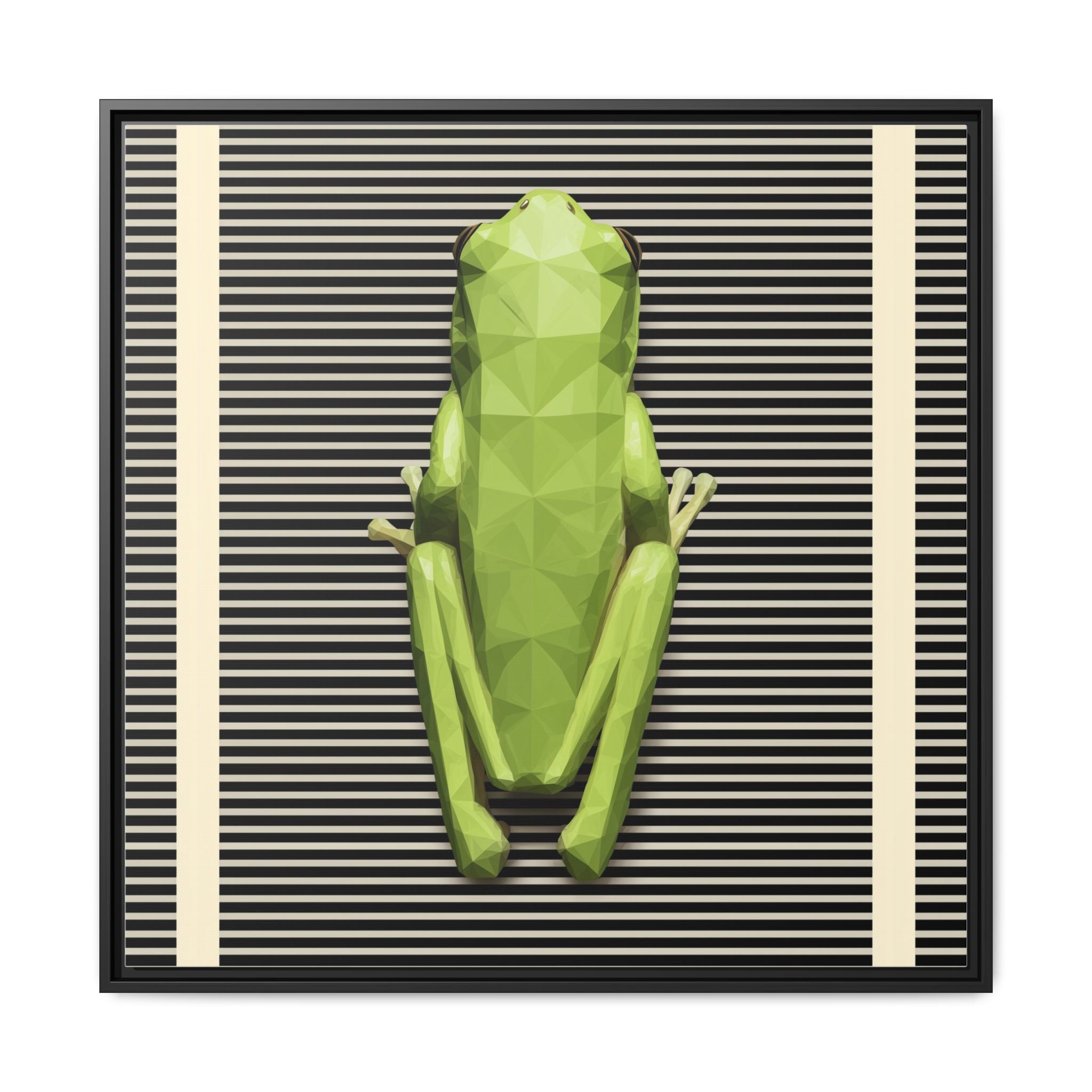 Geometric Amphibian: Low-Poly Frog Design, Digital Art Minimalism   |  Personalized & Custom Orders Available