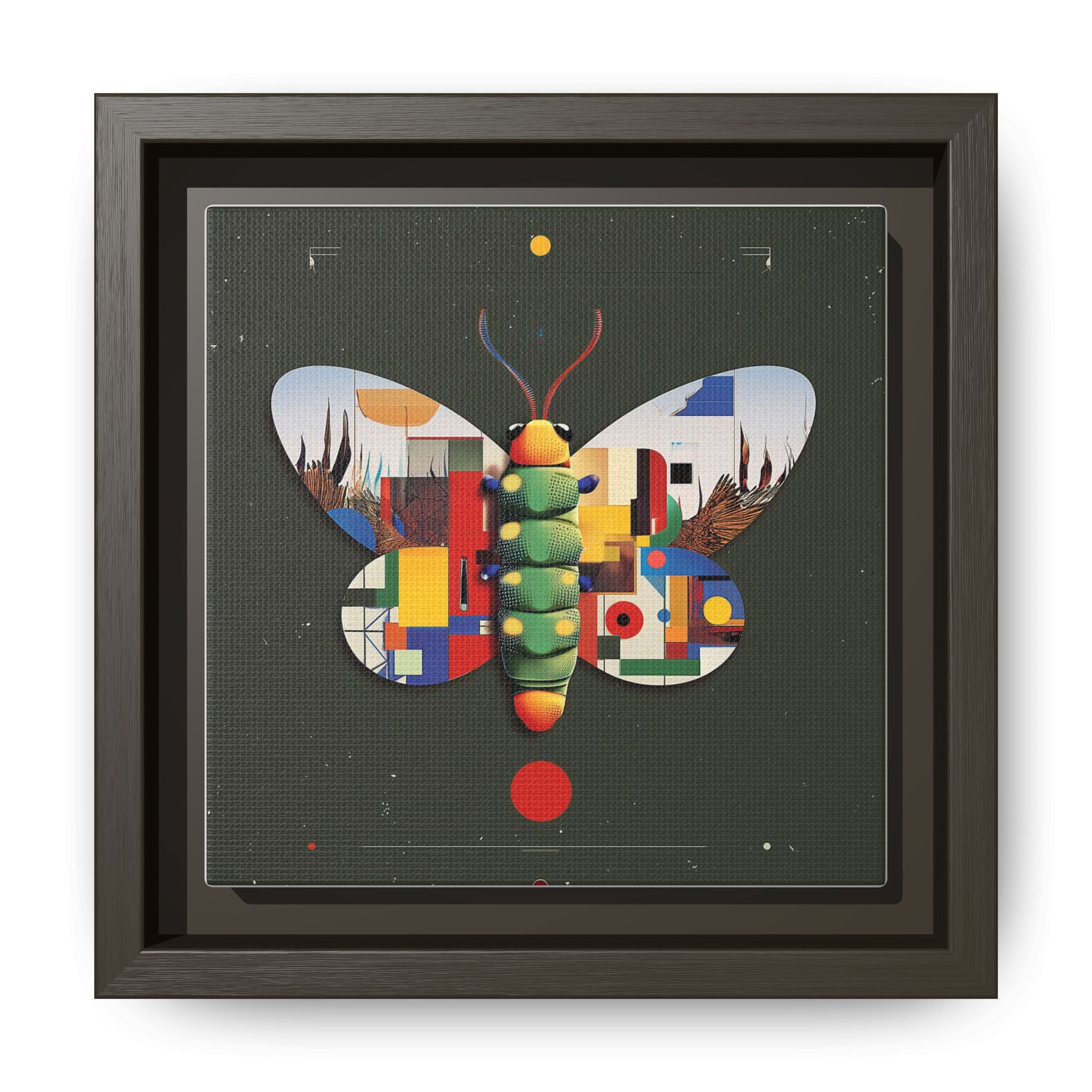 Geometric Butterfly: Bauhaus Digital Mosaic, Technological Nature Composition   |    Custom Orders Available