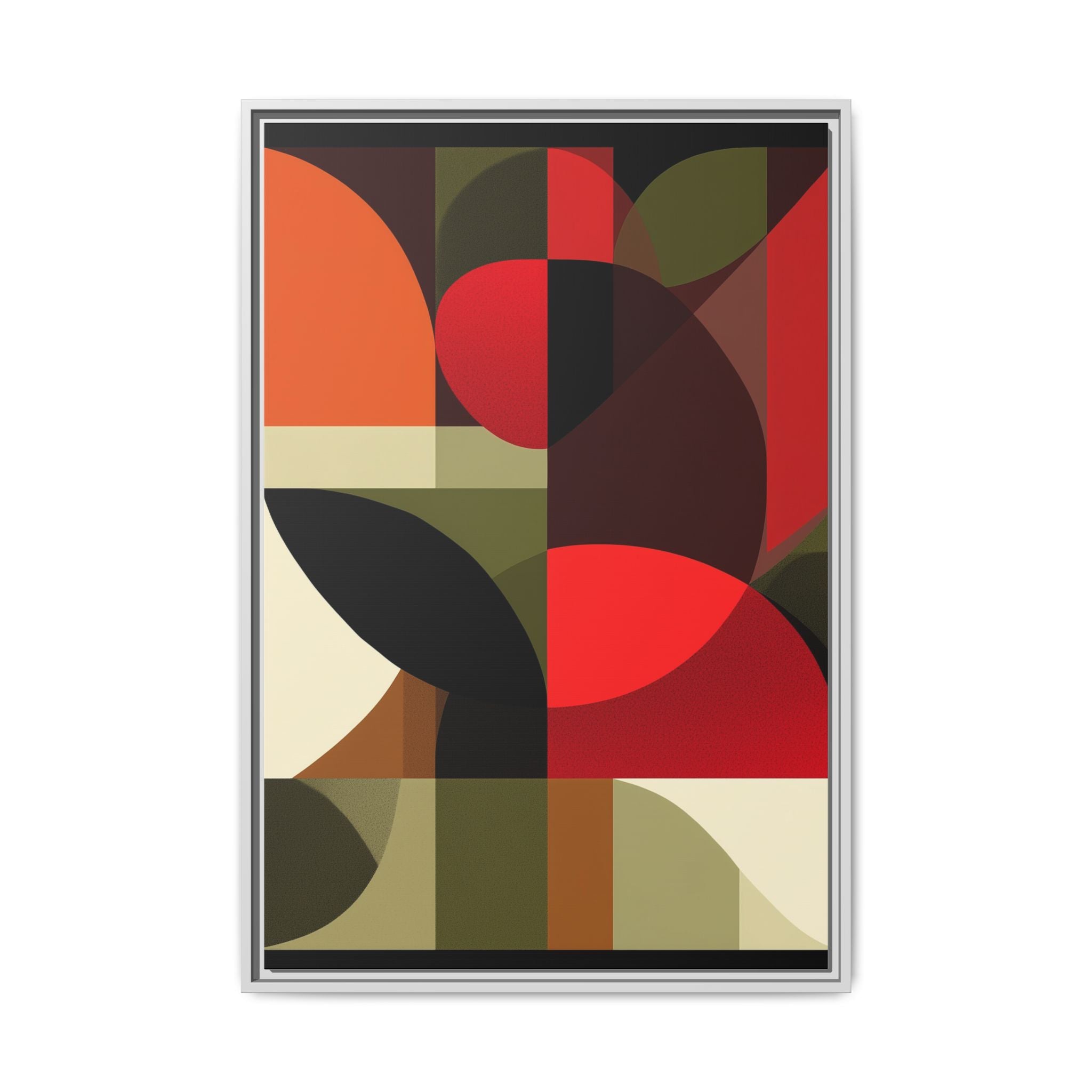 Geometric Fusion: Modern Abstract Composition, Cubist Color Blocks, Architectural Form Harmony   |   Custom Orders Accepted