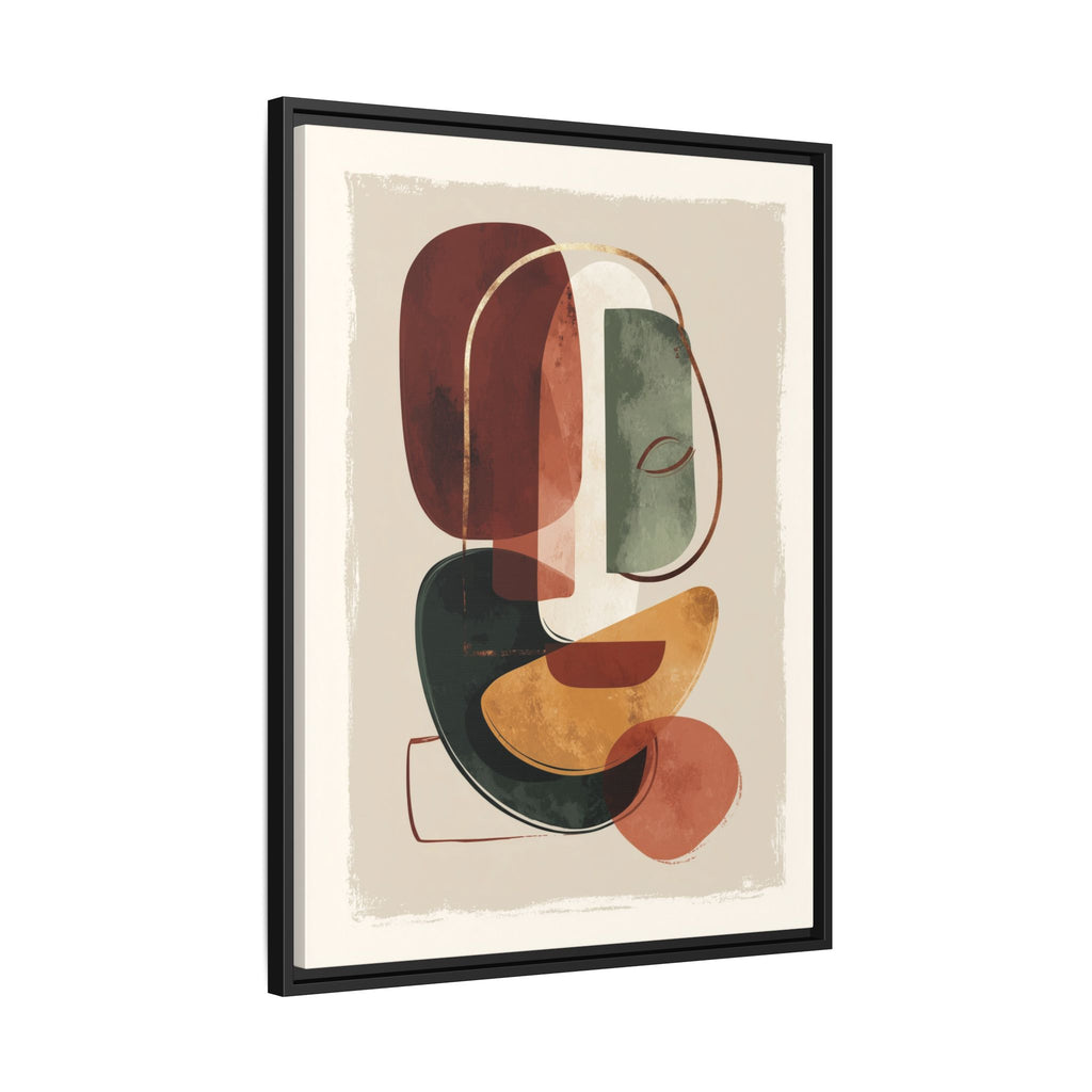 Layered Geometries: Mid-Century Modern Composition, Organic Abstract Design, Translucent Intersecting Shapes   |   Custom Orders Accepted