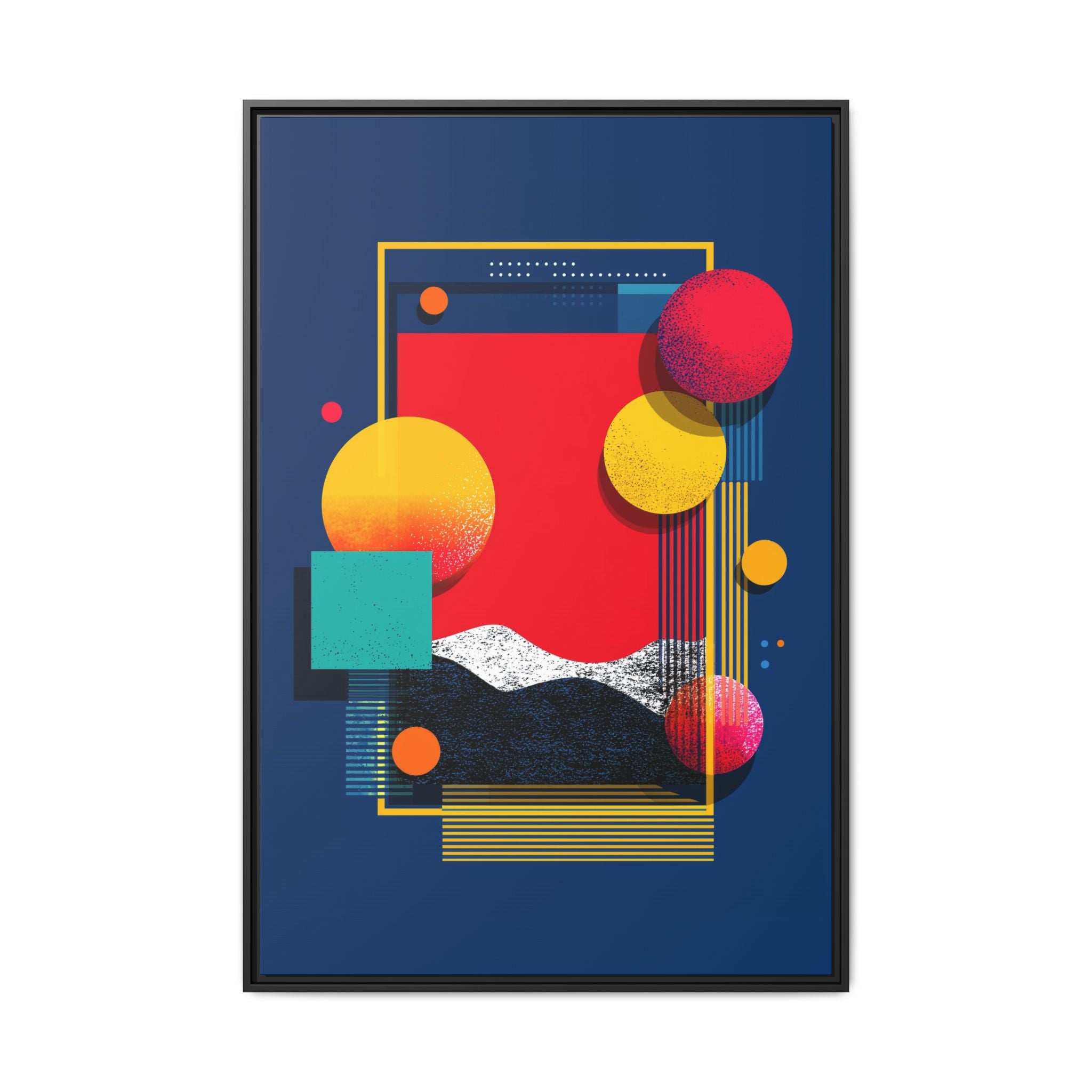 Geometric Horizons: Abstract Landscape Composition, Modernist Digital Art, Colorful Geometric Design   |   Custom Orders Accepted