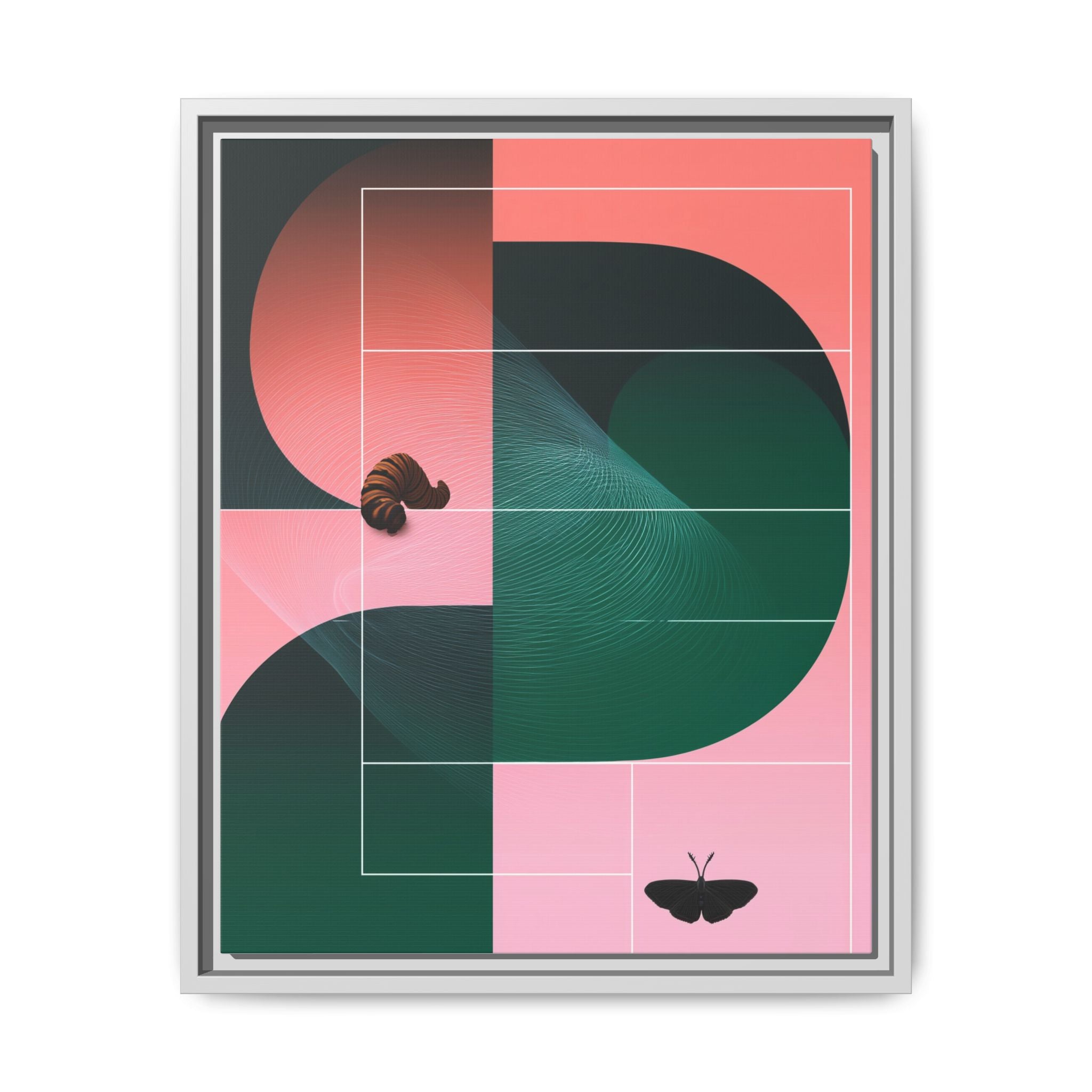 Metamorphosis in Geometric Harmony: Nature's Transformation, Abstract Design Exploration   |    Custom Orders Available