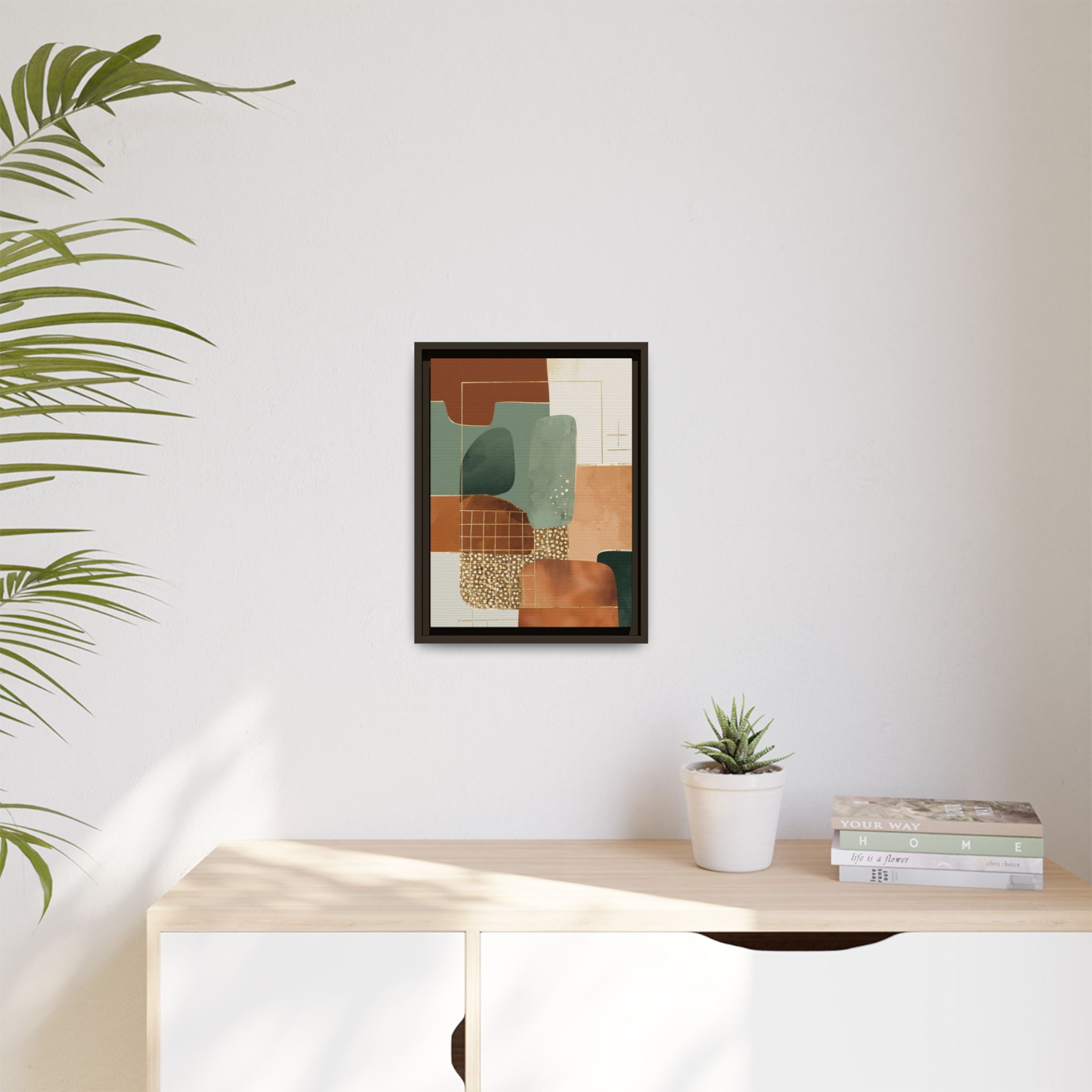 Geometric Harmony: Abstract Minimalist Art, Mid-Century Modern Design, Organic Shapes Composition   |   Custom Orders Accepted