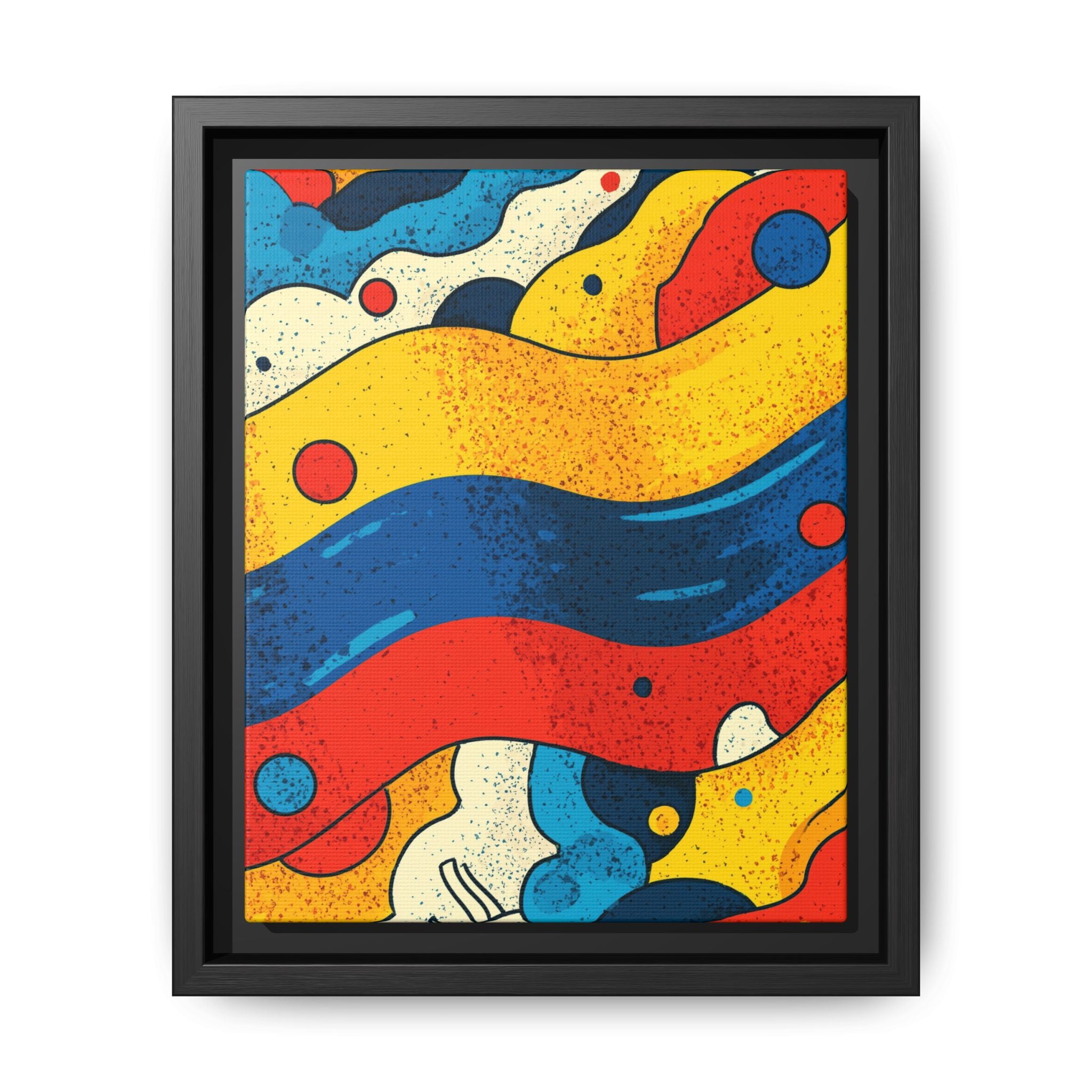 Wave Rhythms: Chromatic Abstraction, Vintage Screen Print Textures, Dynamic Color Composition   |   Custom Orders Accepted