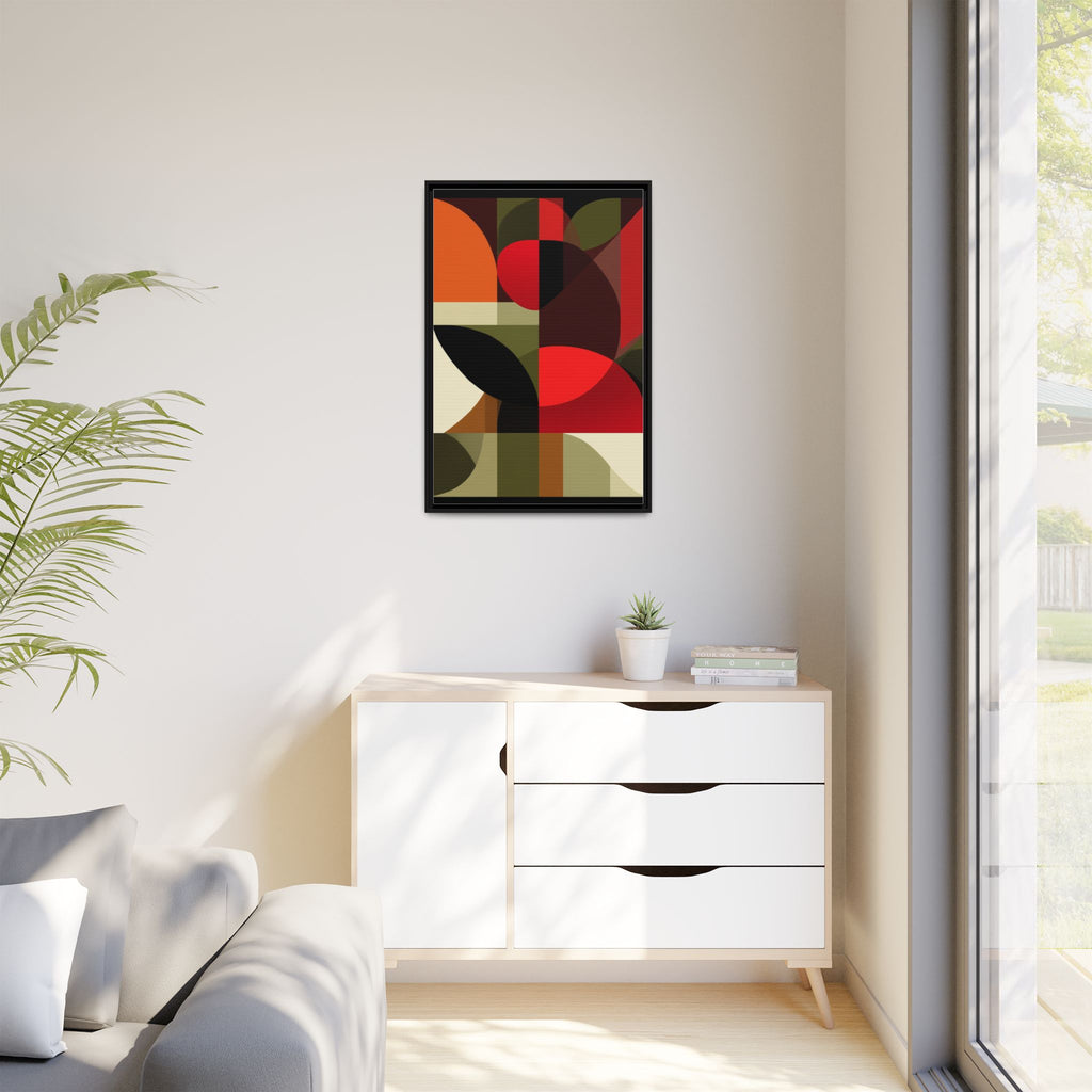 Geometric Fusion: Modern Abstract Composition, Cubist Color Blocks, Architectural Form Harmony   |   Custom Orders Accepted