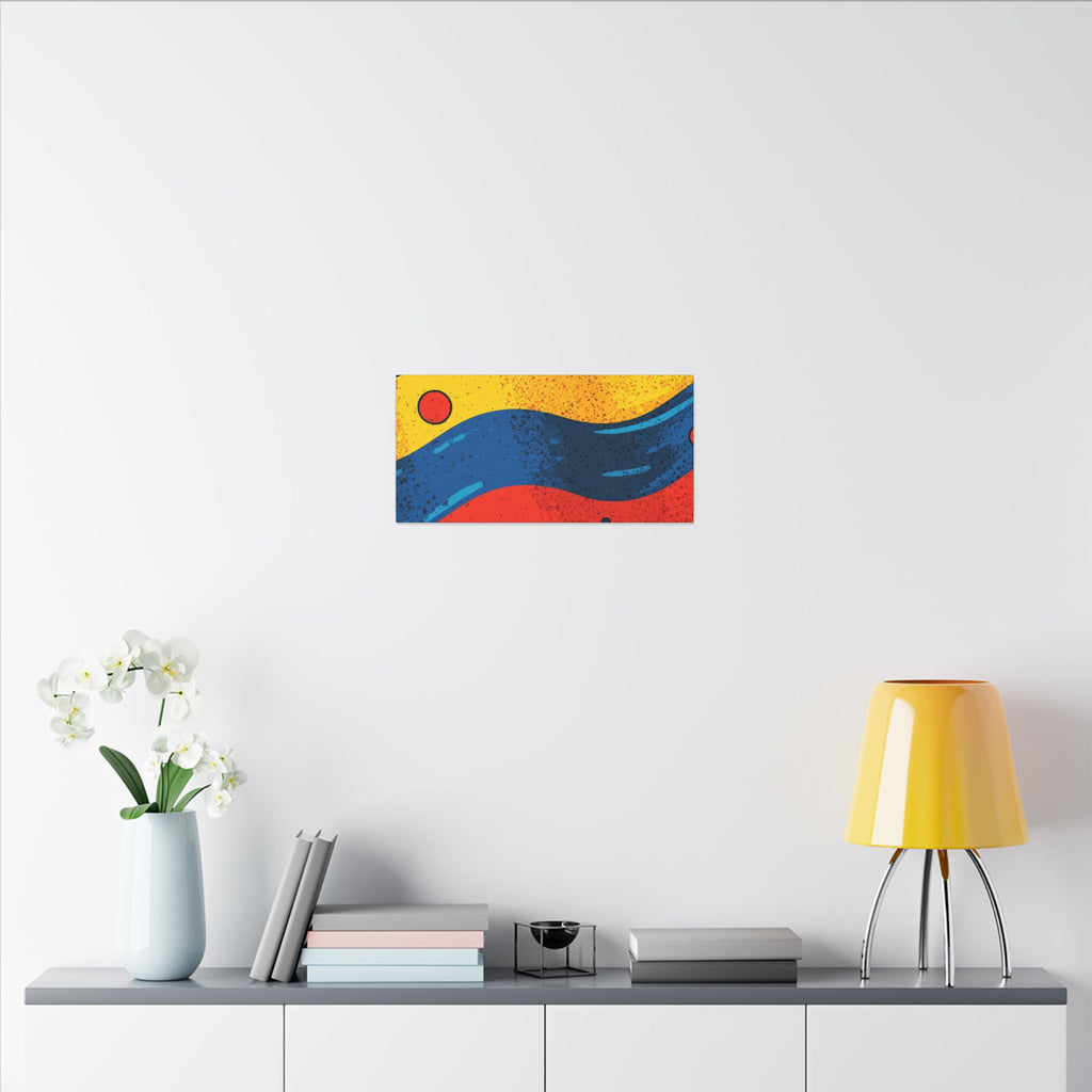 Fluid Dynamics: Retro Abstract Shapes, Mid-Century Modern Motion, Geometric Color Waves   |   Custom Orders Accepted