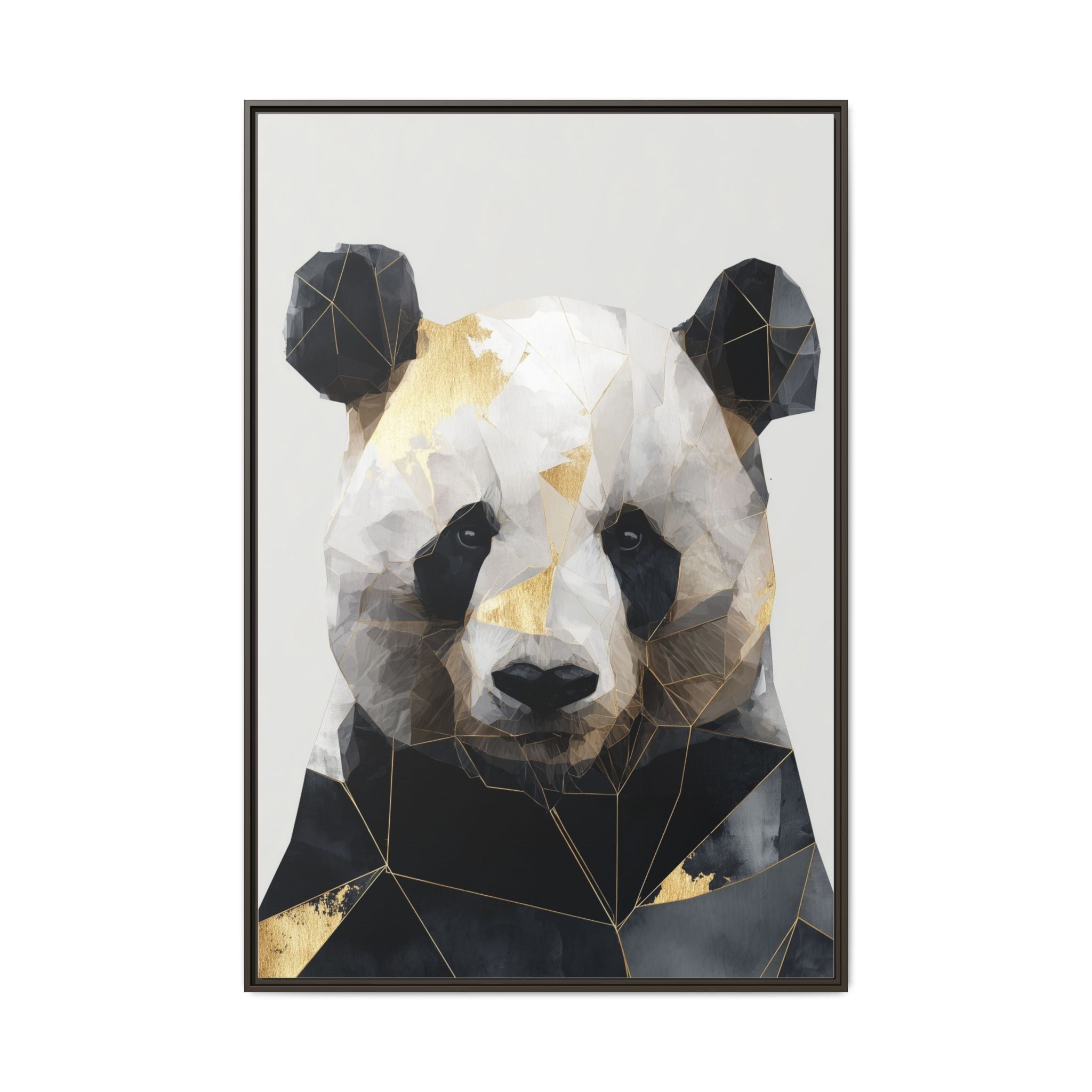 Fractal Panda: Geometric Digital Art, Low Poly Wildlife Portrait   |  Personalized & Custom Orders Available