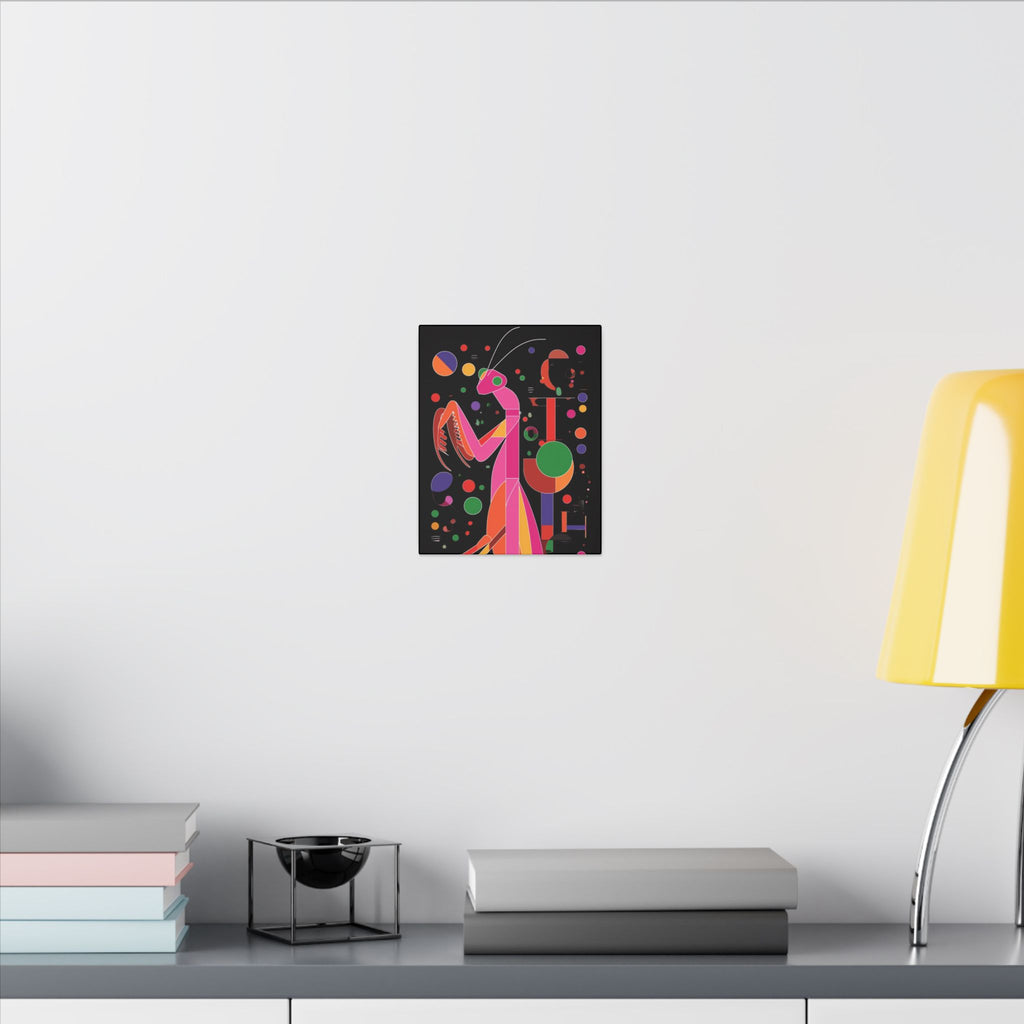 Geometric Mantis: Vibrant Abstract Insect Art, Modernist Design Collection   |    Custom Orders Available