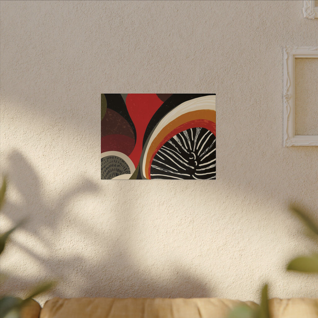 Harmonic Convergence: Organic Geometry, Mid-Century Modern Abstract, Earthy Palette Composition   |   Custom Orders Accepted