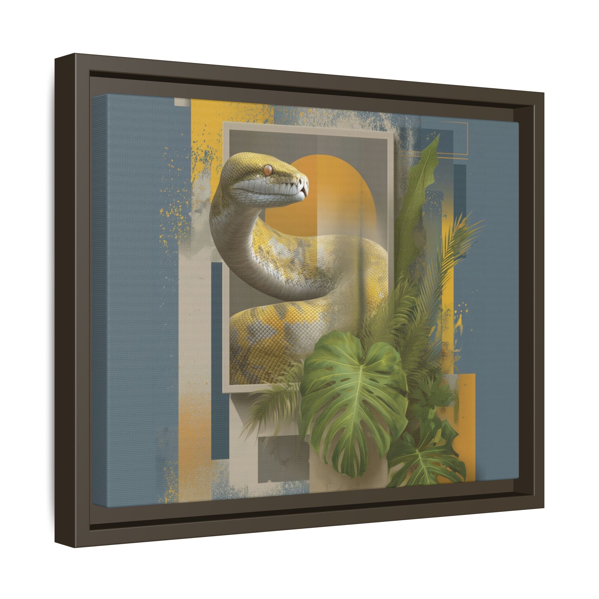 Serpent in Geometrics: Tropical Graphic Design, Modern Nature Illustration   |    Custom Orders Available