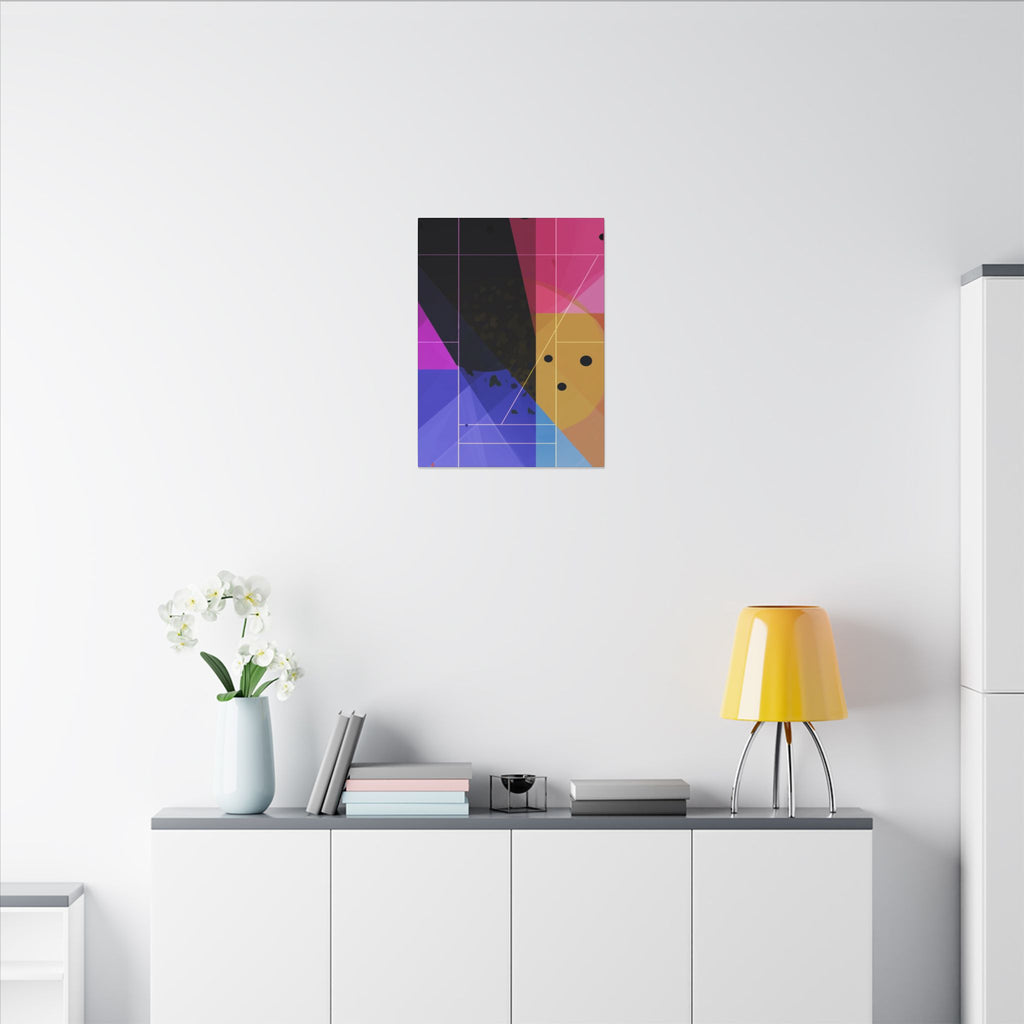 Geometric Intersections: Angular Minimalism, Digital Constructivism, Chromatic Grid Composition   |   Custom Orders Accepted