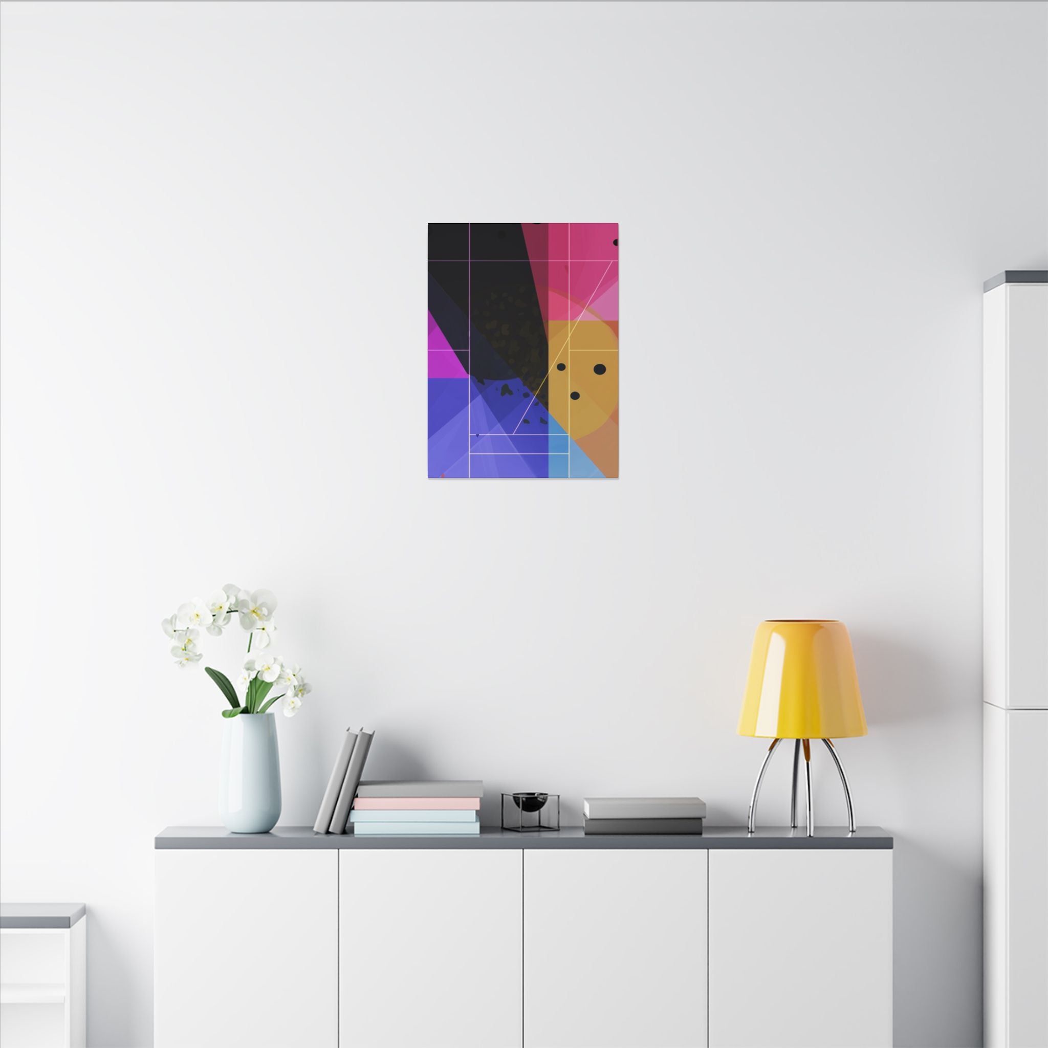 Geometric Intersections: Angular Minimalism, Digital Constructivism, Chromatic Grid Composition   |   Custom Orders Accepted