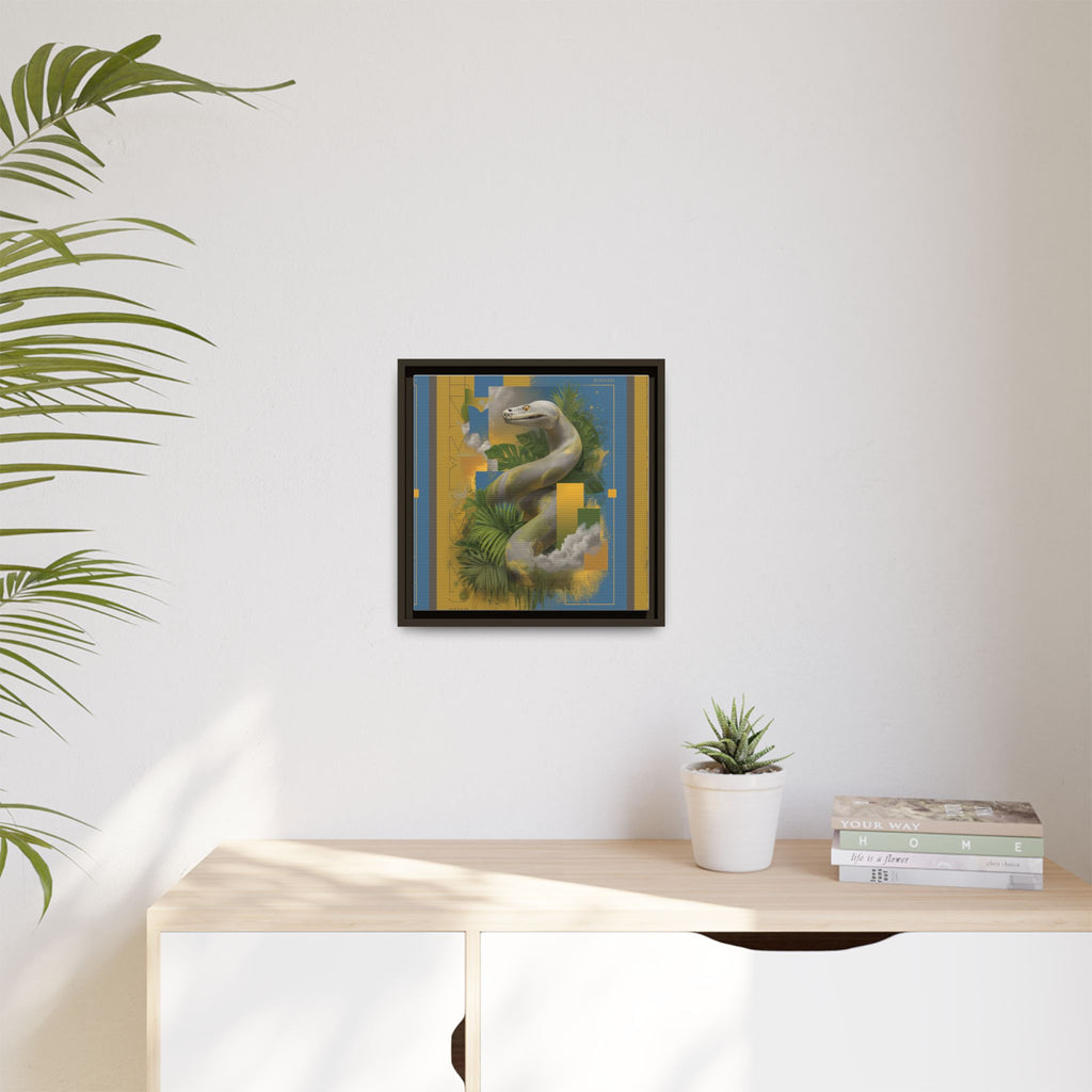Serpent of Surreal Geometries: Tropical Hyperrealism, Digital Snake Illustration   |    Custom Orders Available