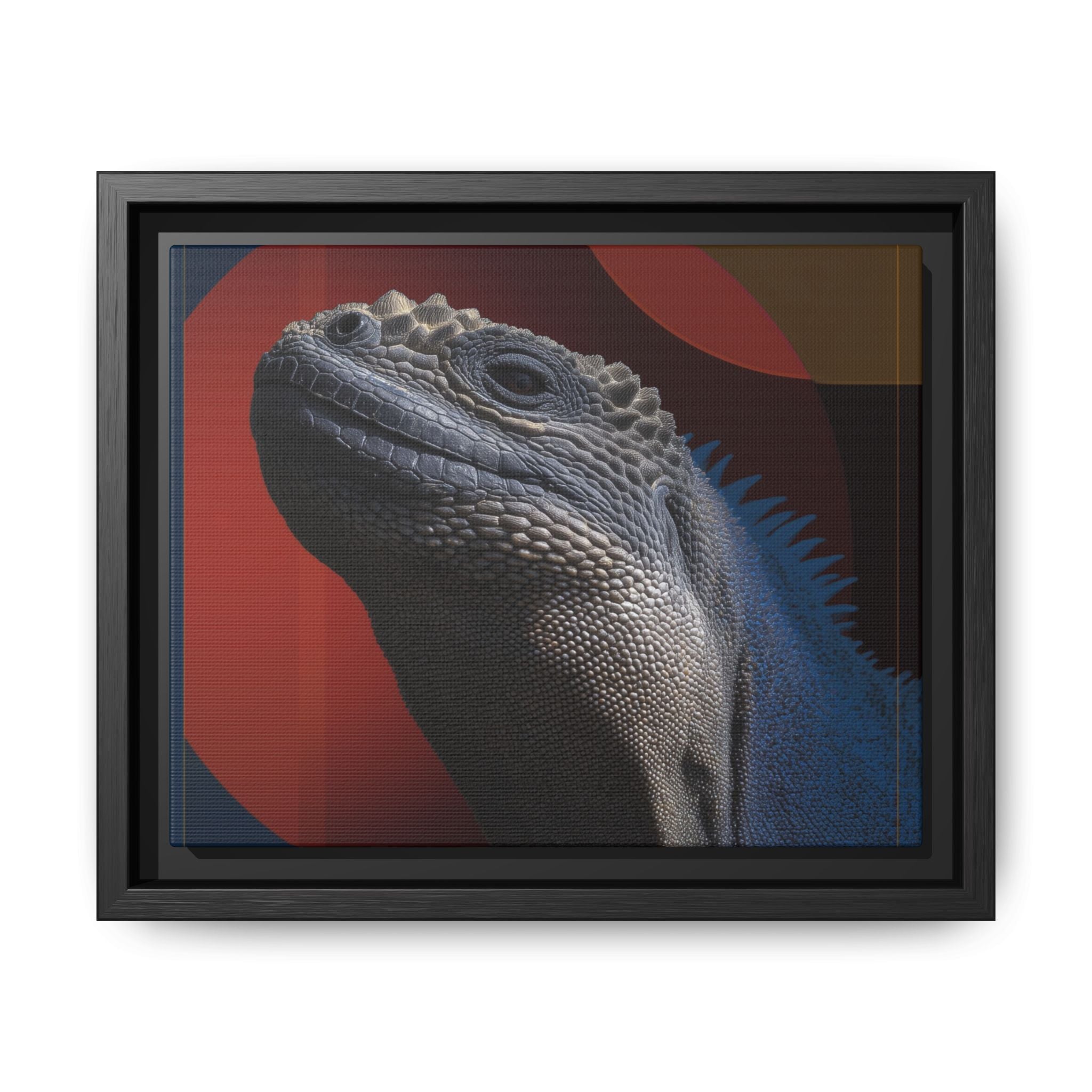 Scales of Antiquity: Prehistoric Reptilian Portrait, Abstract Geometric Composition   |    Custom Orders Available