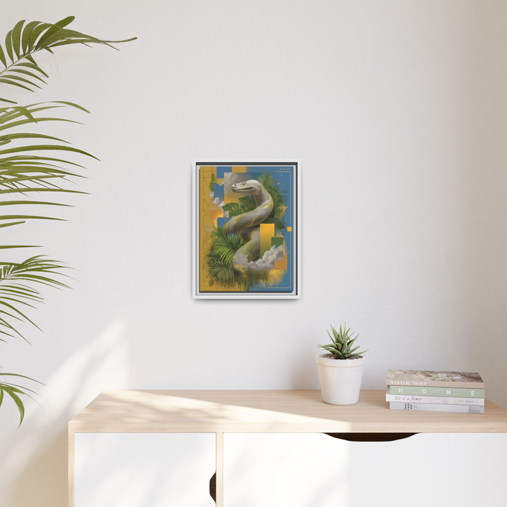 Serpent of Surreal Geometries: Tropical Hyperrealism, Digital Snake Illustration   |    Custom Orders Available