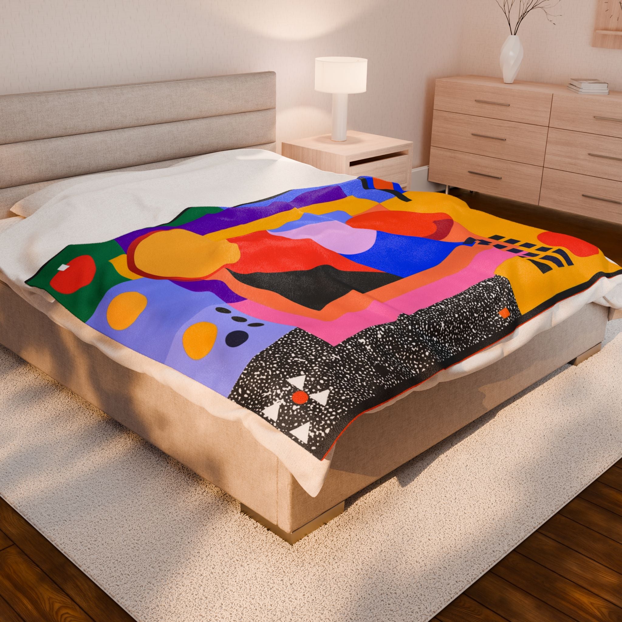 Geometric Symphony: Abstract Color Mosaic, Modernist Design Rhythm   |    Custom Orders Available