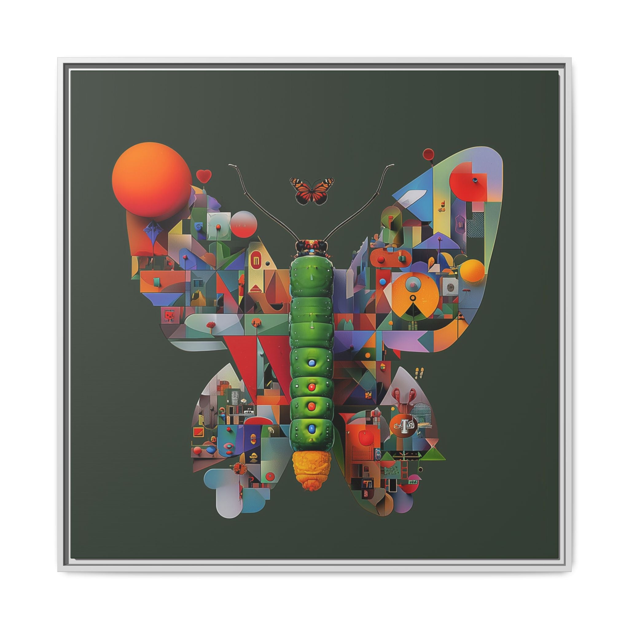 Furnie: Geometric Butterfly Mosaic, Digital Art Landscape   |    Custom Orders Available