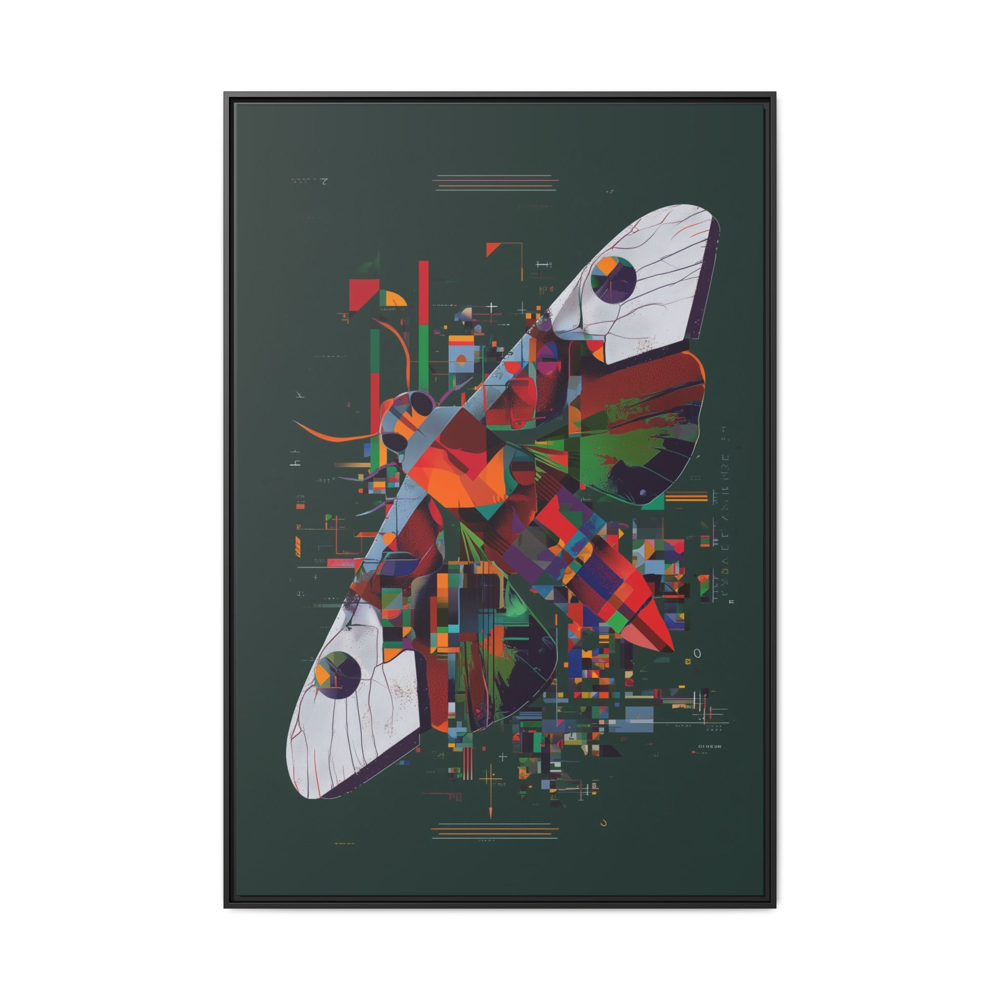 Butterfly Deconstruction: Geometric Digital Art, Pixelated Abstract Butterfly Wings   |    Custom Orders Available