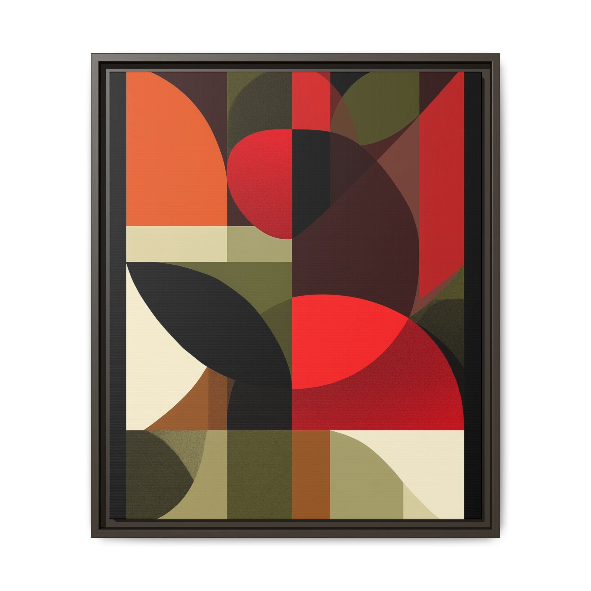 Geometric Fusion: Modern Abstract Composition, Cubist Color Blocks, Architectural Form Harmony   |   Custom Orders Accepted