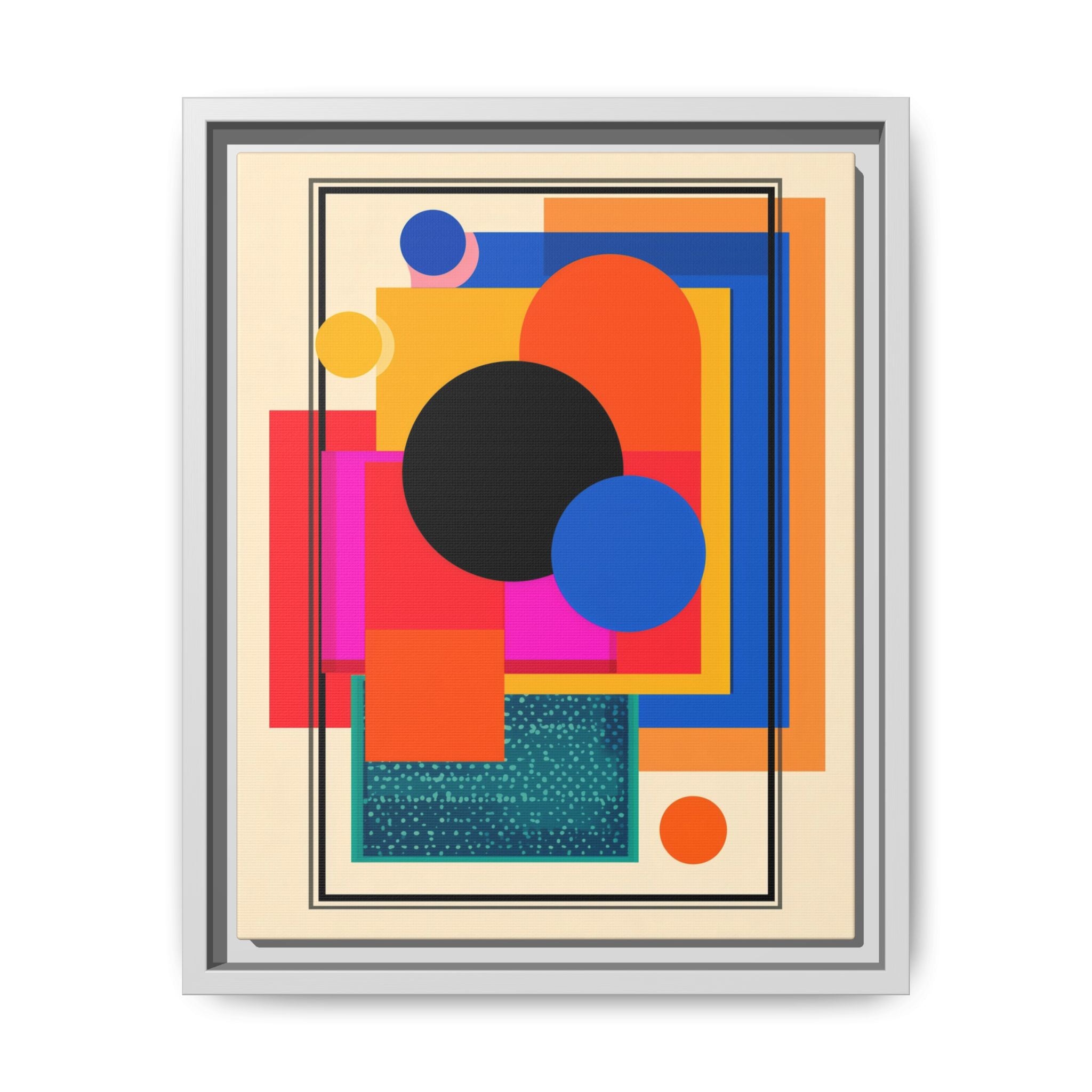 Geometric Harmony: Abstract Color Blocks, Mid-Century Modern Design, Minimalist Art Composition   |   Custom Orders Accepted