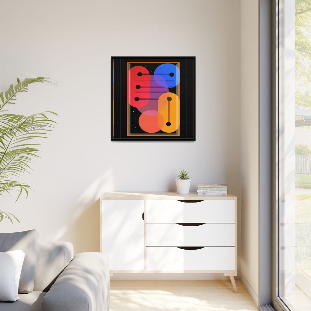 Celestial Geometry: Organic Shapes in Motion, Digital Abstract Composition, Vibrant Color Intersections   |   Custom Orders Accepted