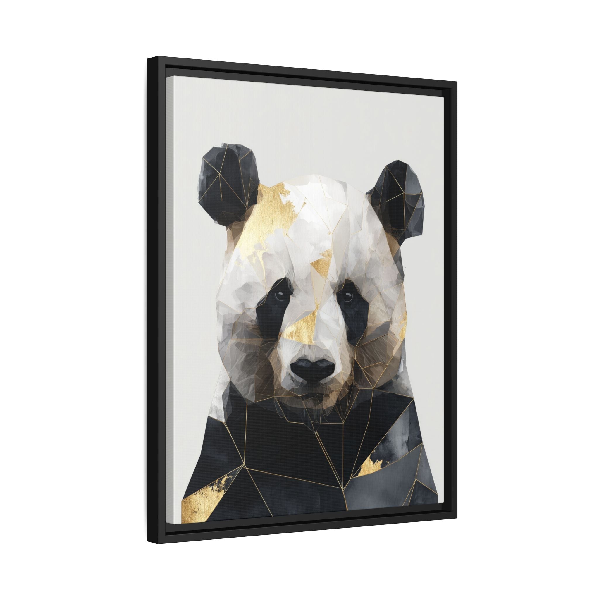 Fractal Panda: Geometric Digital Art, Low Poly Wildlife Portrait   |  Personalized & Custom Orders Available