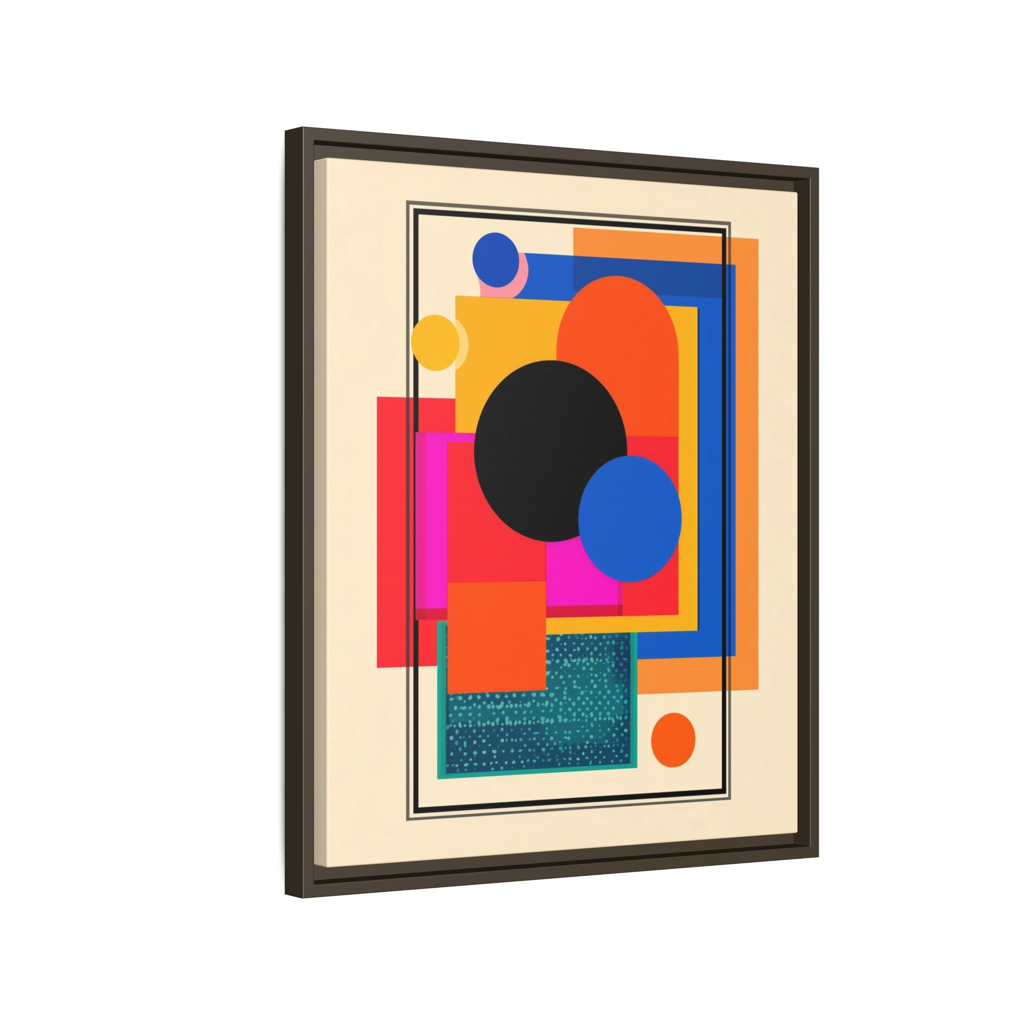 Geometric Harmony: Abstract Color Blocks, Mid-Century Modern Design, Minimalist Art Composition   |   Custom Orders Accepted