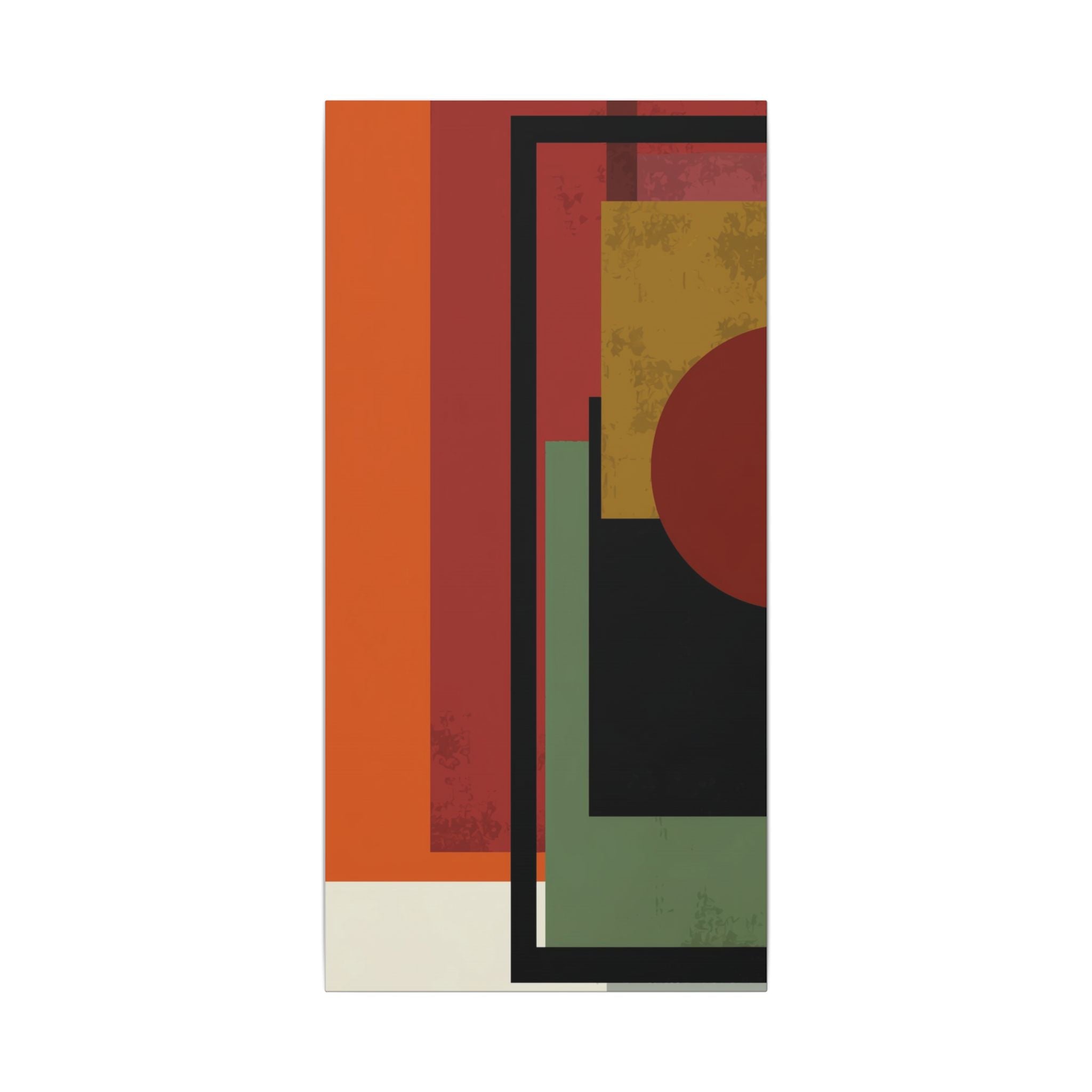 Geometric Harmony: Bauhaus Inspired Design, Mid-Century Modern Composition, Abstract Rectangular Layers   |   Custom Orders Accepted