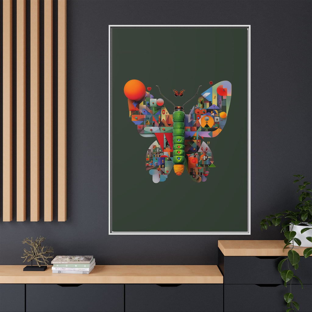 Furnie: Geometric Butterfly Mosaic, Digital Art Landscape   |    Custom Orders Available