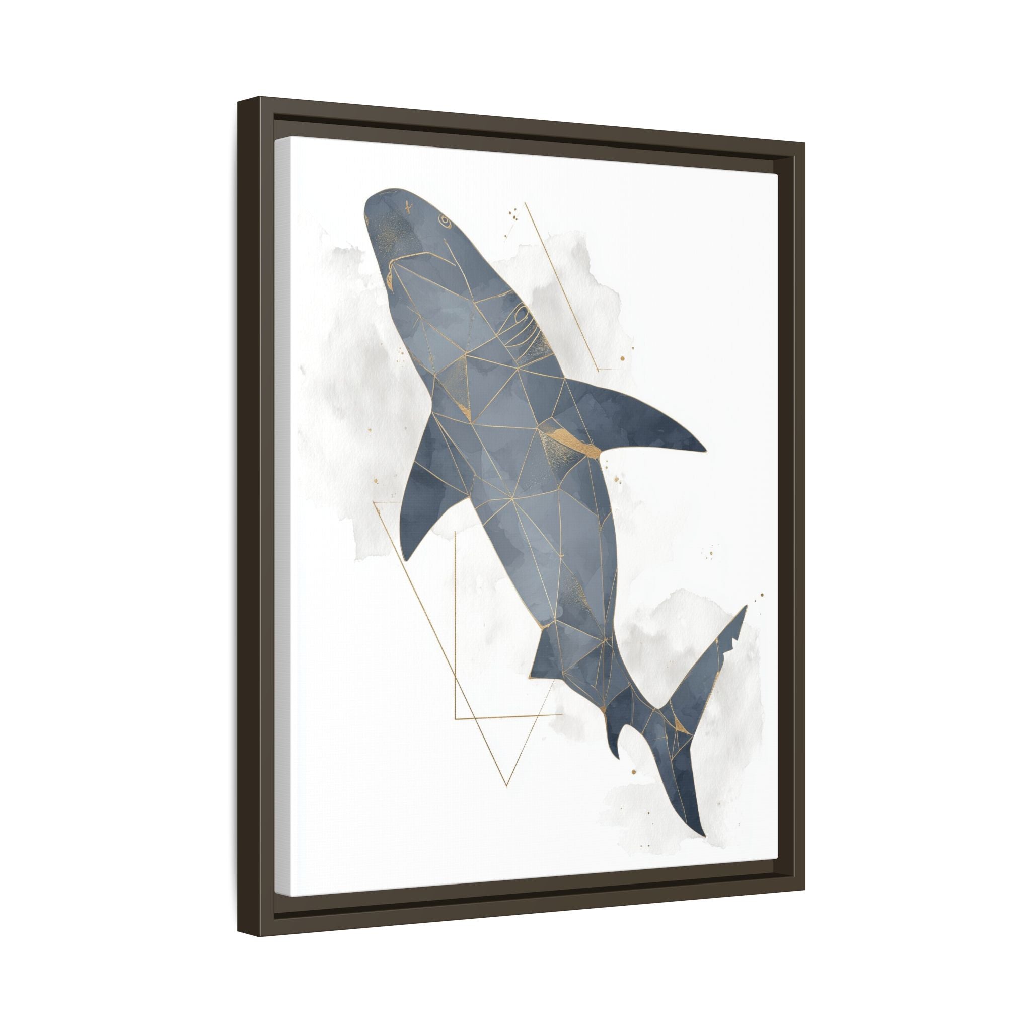 Aquatic Geometry: Shark Polygon Abstraction, Oceanic Digital Art   |  Personalized & Custom Orders Available