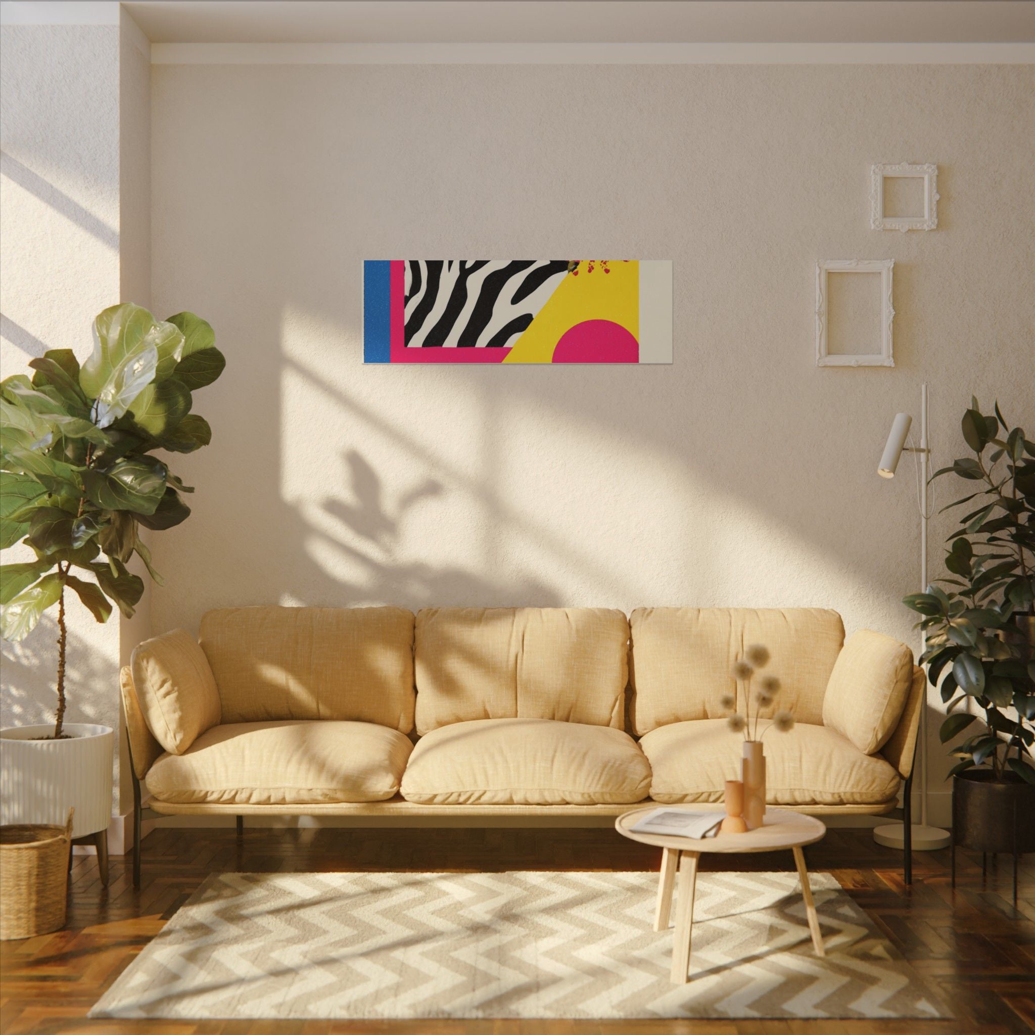 Pop Geometry: Zebra Leopard Fusion, Geometric Color Block, Modern Abstract Design   |   Custom Orders Accepted