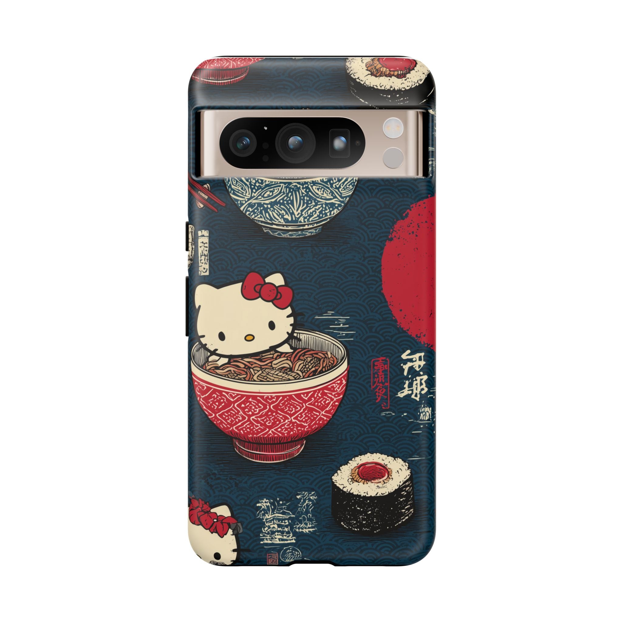 Japanese Kitty Sushi Vibrant Phone Case - Tough Case | Funky, Colorful, Unique Design for Gift, Accessory, Protection, Trendy