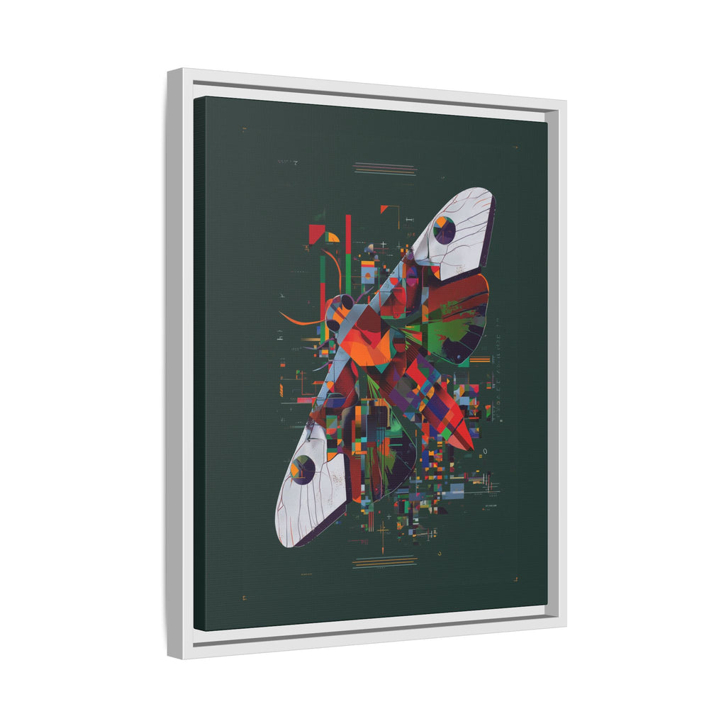 Digital Metamorphosis Framed Print: Geometric Butterfly Abstrac, Cubist Technological   |  Personalized & Custom Orders Available