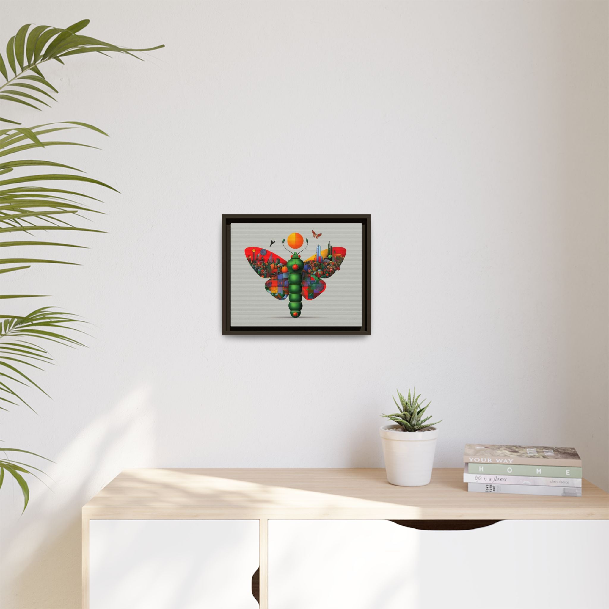 Urban Metamorphosis: Geometric Butterfly Cityscape, Cubist Digital Illustration   |    Custom Orders Available