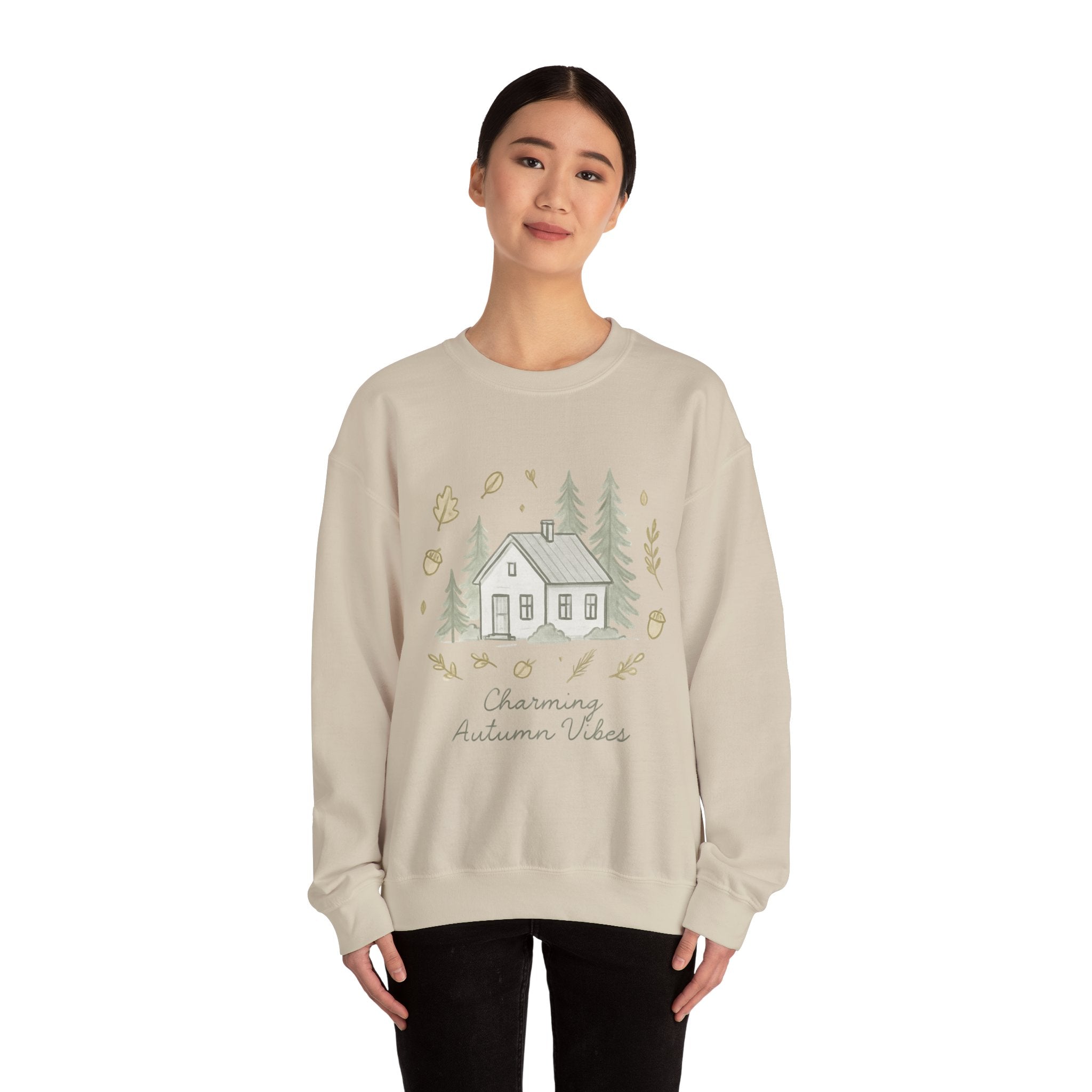 Autumn Cabin Vibes Sweatshirt - Forest Scene, 5 colours