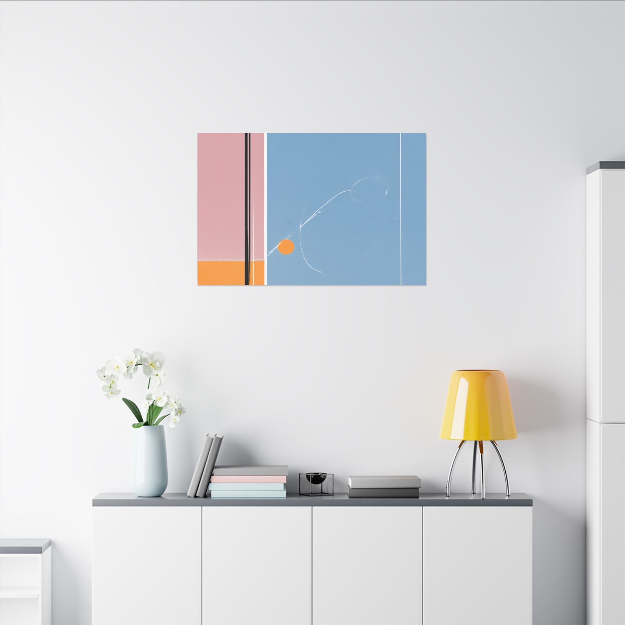 Geometric Harmony: Abstract Minimalist Composition, Modernist Color Fields, Constructivist Design Principles   |   Custom Orders Accepted